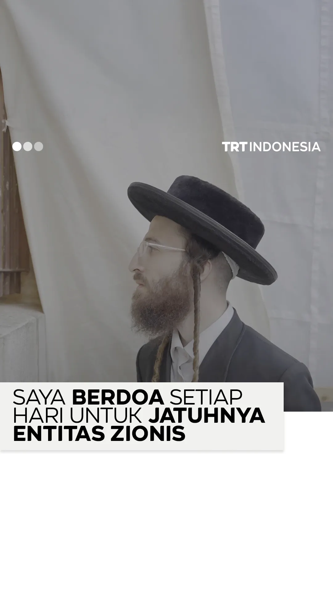 Seorang Yahudi Haredi berbicara: Zionisme tidak mewakili Yudaisme