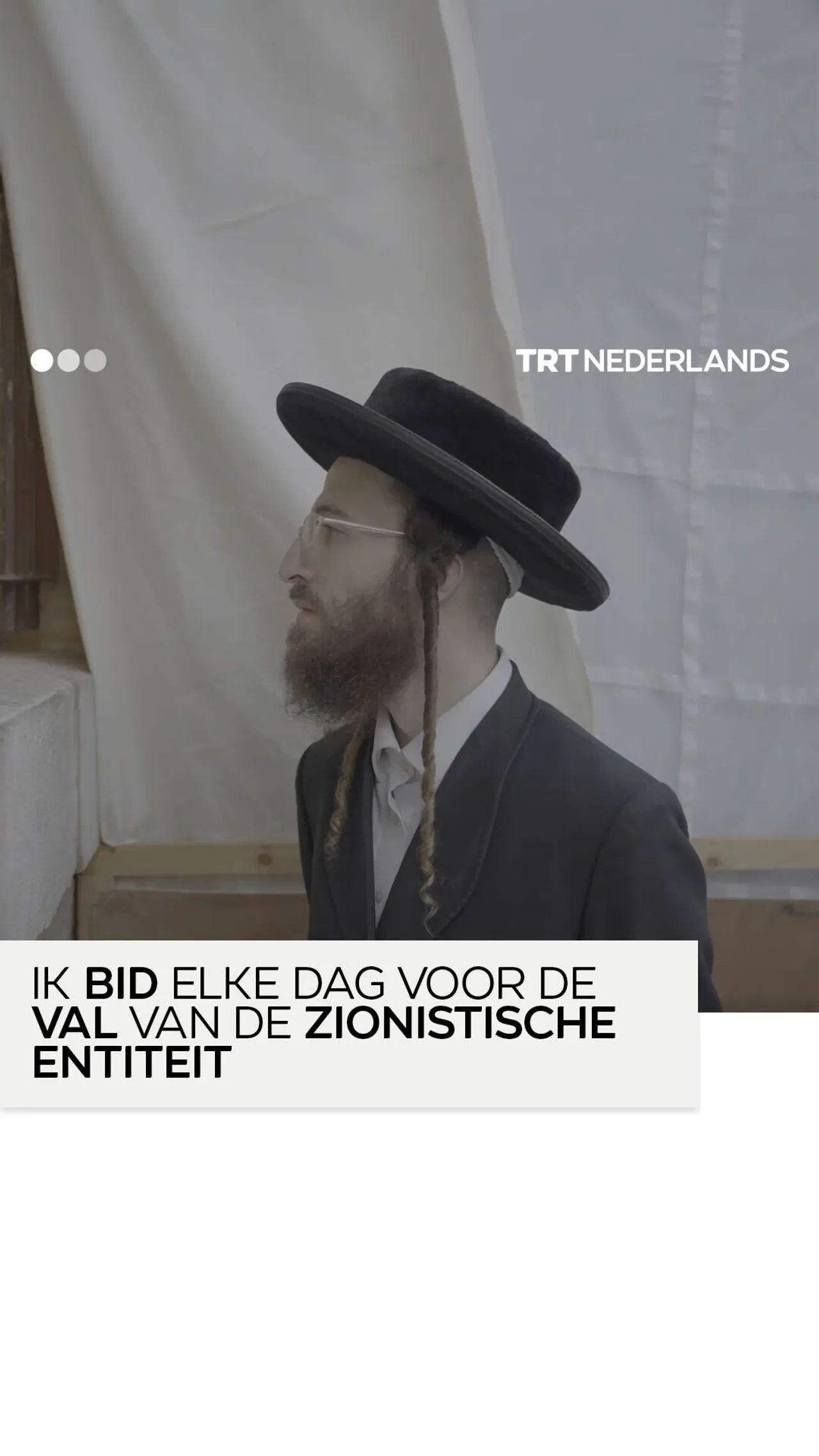 Charedische Jood spreekt zich uit: Zionisme vertegenwoordigt Jodendom niet