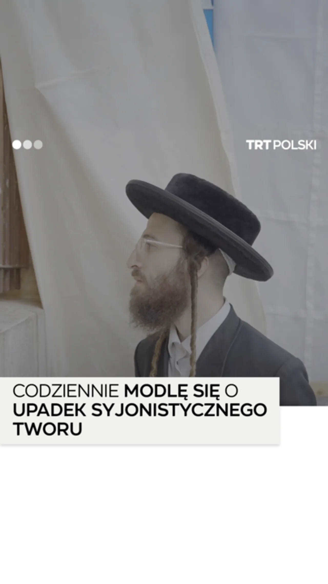 Haredyjski Żyd zabiera głos: Syjonizm nie reprezentuje judaizmu