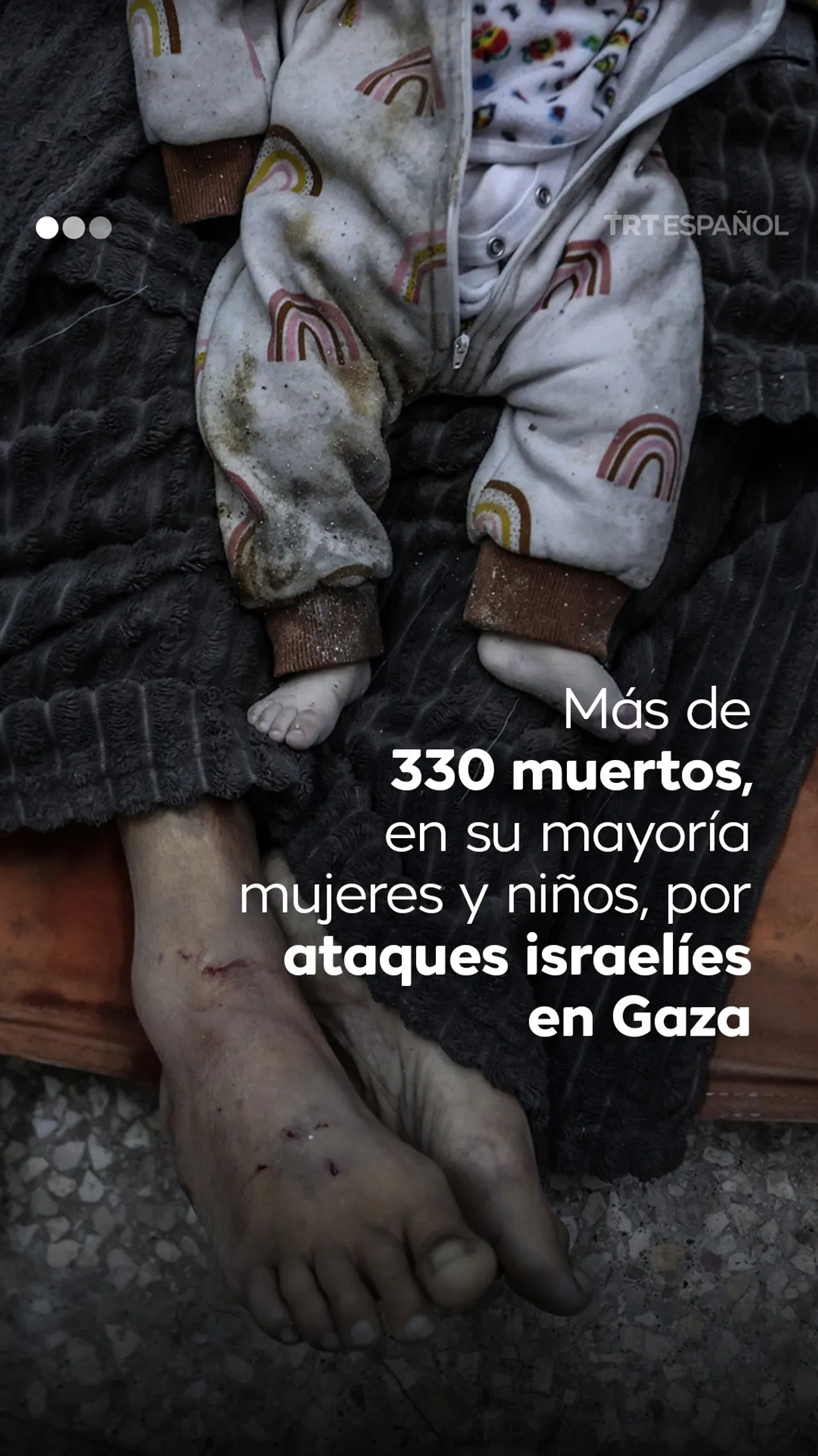 Más de 330 palestinos muertos en Gaza tras una nueva ola de ataques aéreos israelíes