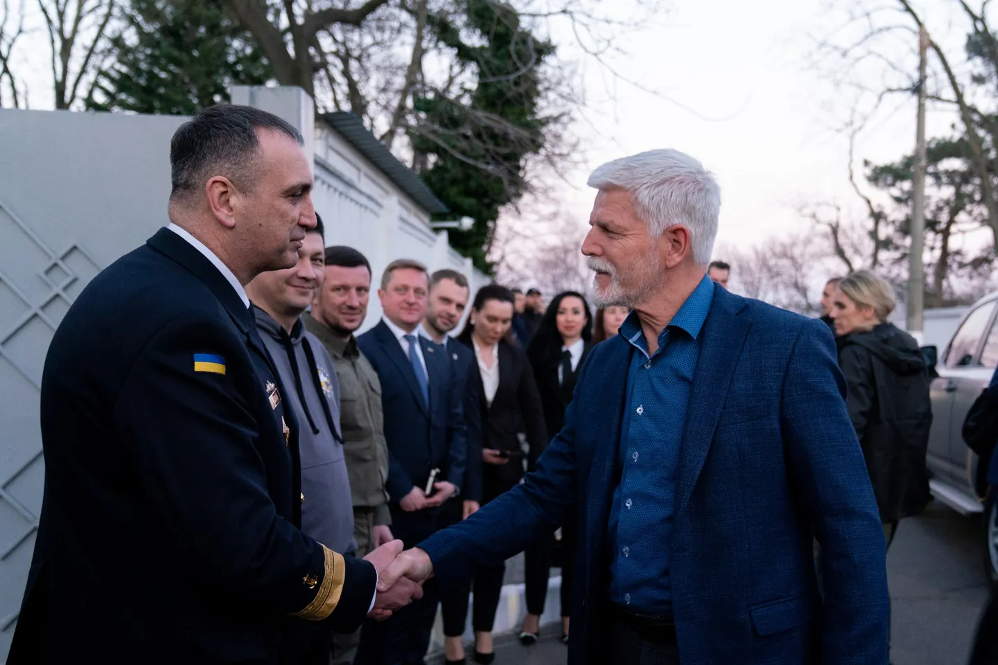 Президента Чехии поприветствовали обстрелами