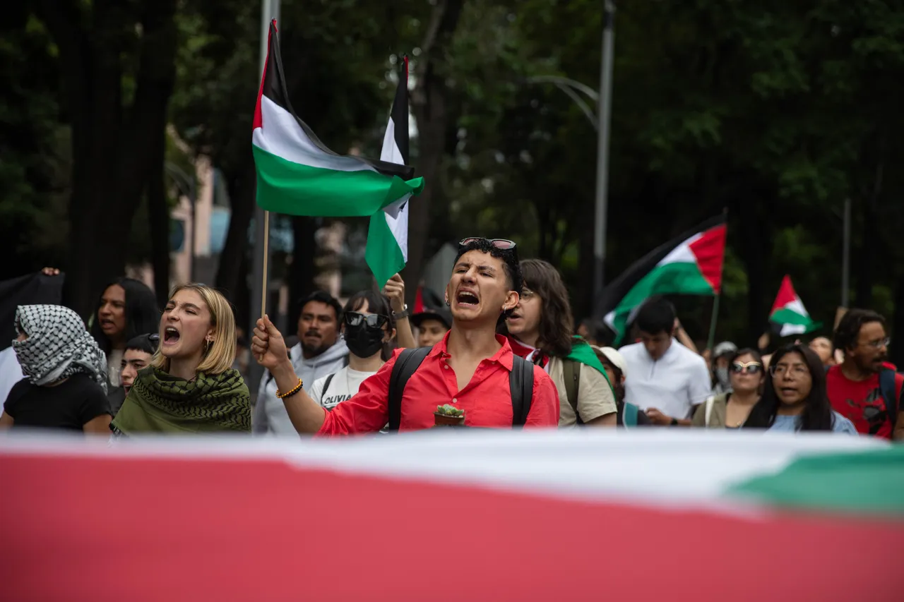 تجمع خیابانی در مکزیک در اعتراض به ازسرگیری حملات اسرائیل به غزه