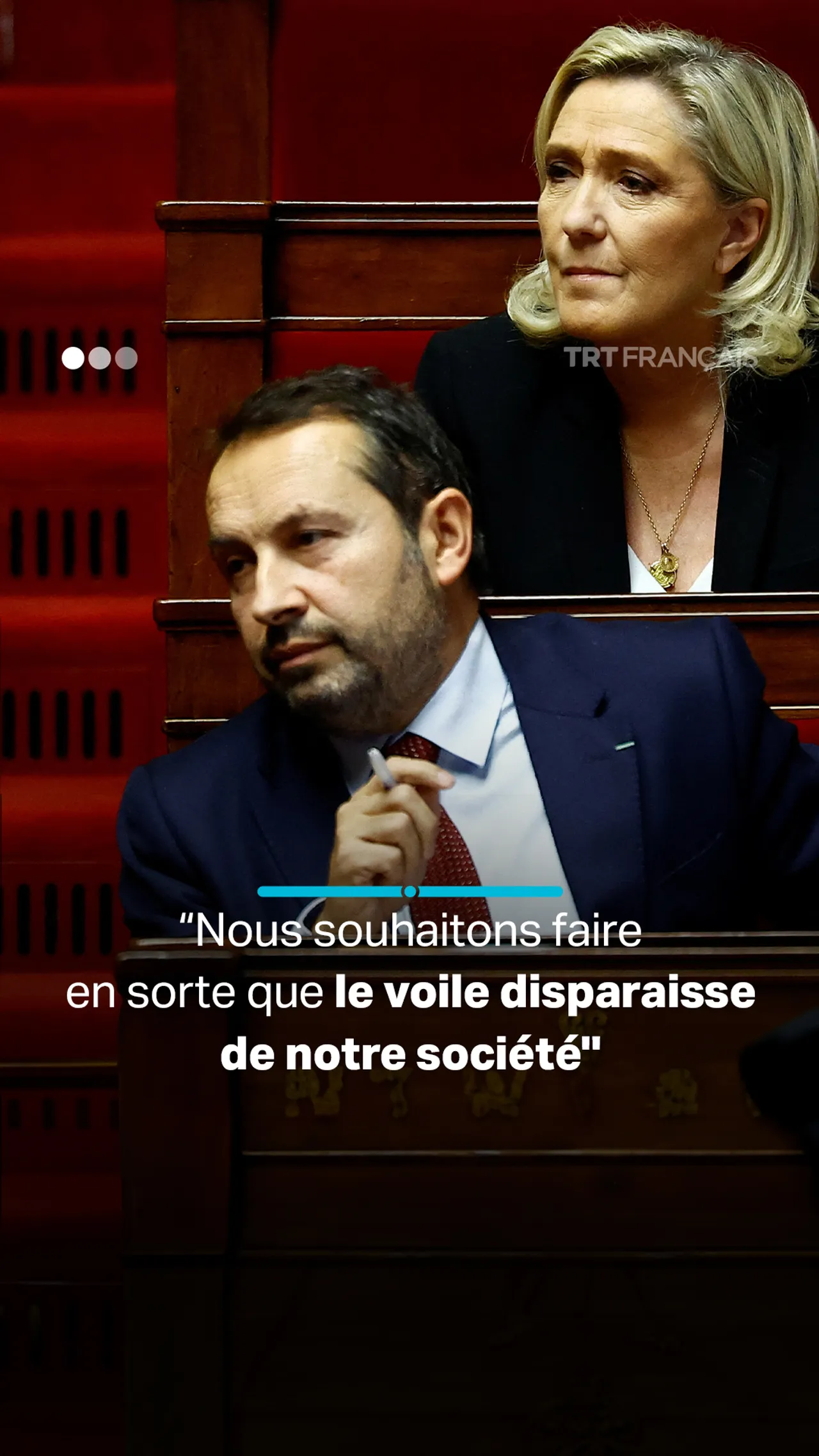 Le RN veut faire disparaître le voile en France
