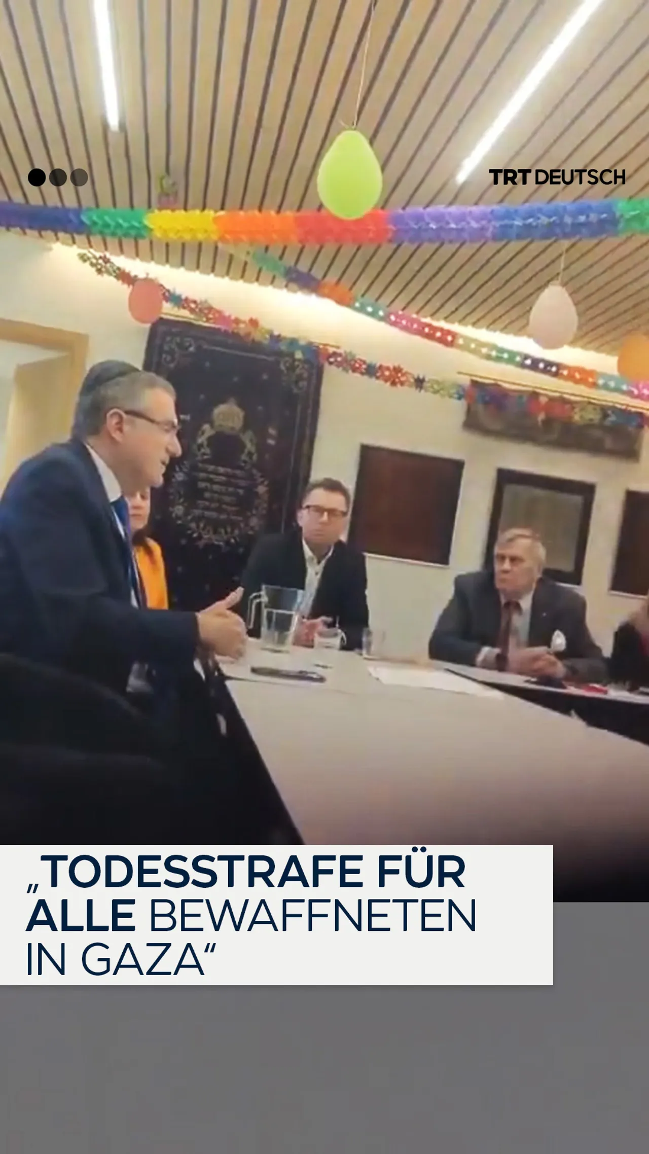 „Todesstrafe für alle
Bewaffneten in Gaza“