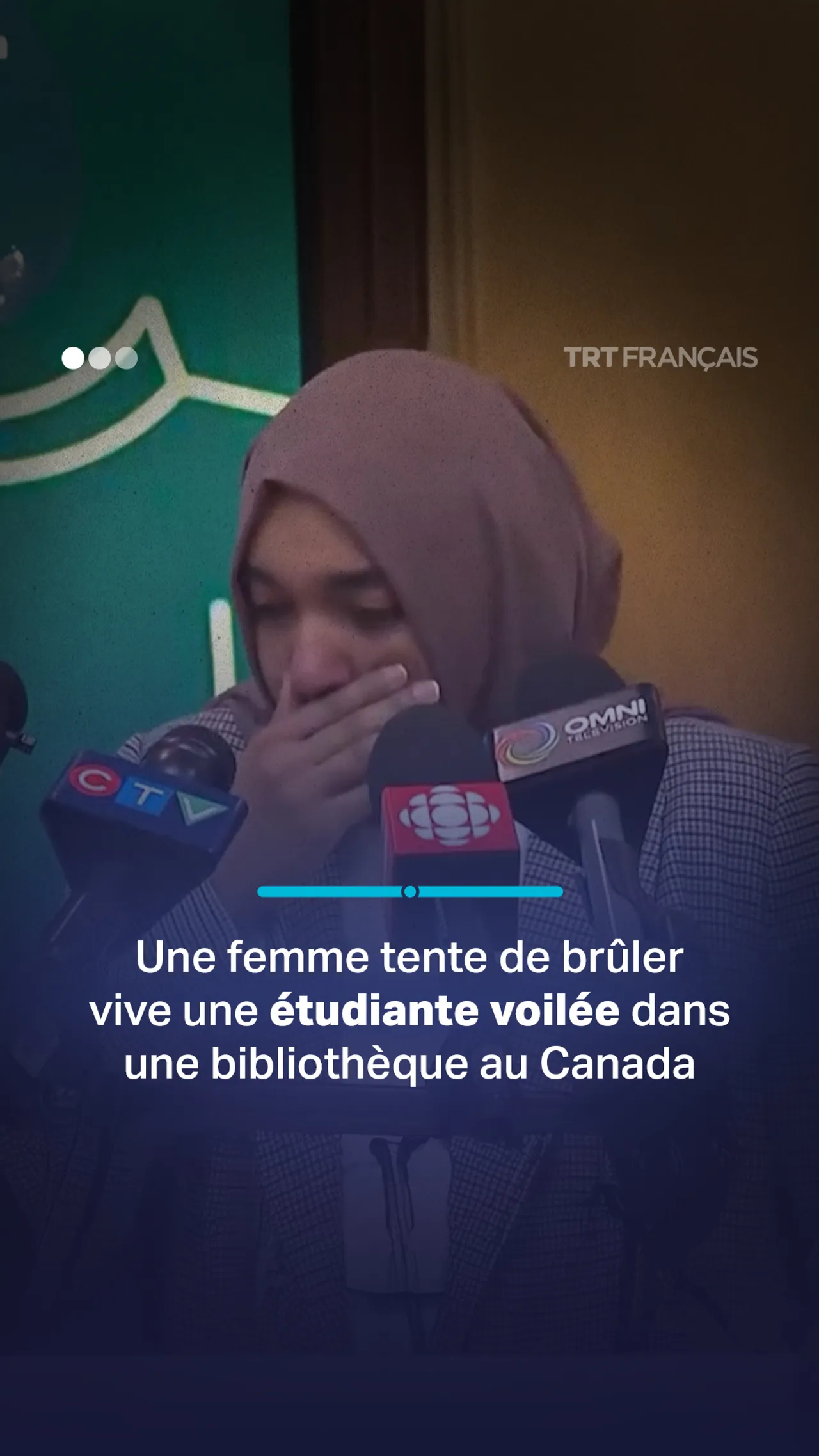 Une femme tente de brûler vive une étudiante voilée dans une bibliothèque au Canada