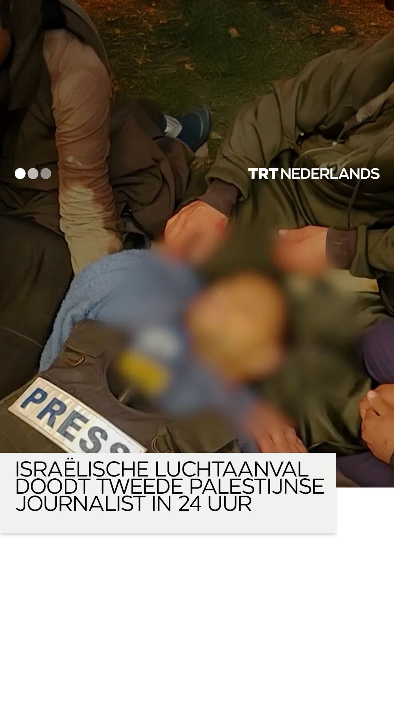 Israëlische luchtaanvallen doden twee Palestijnse journalisten in Gaza
