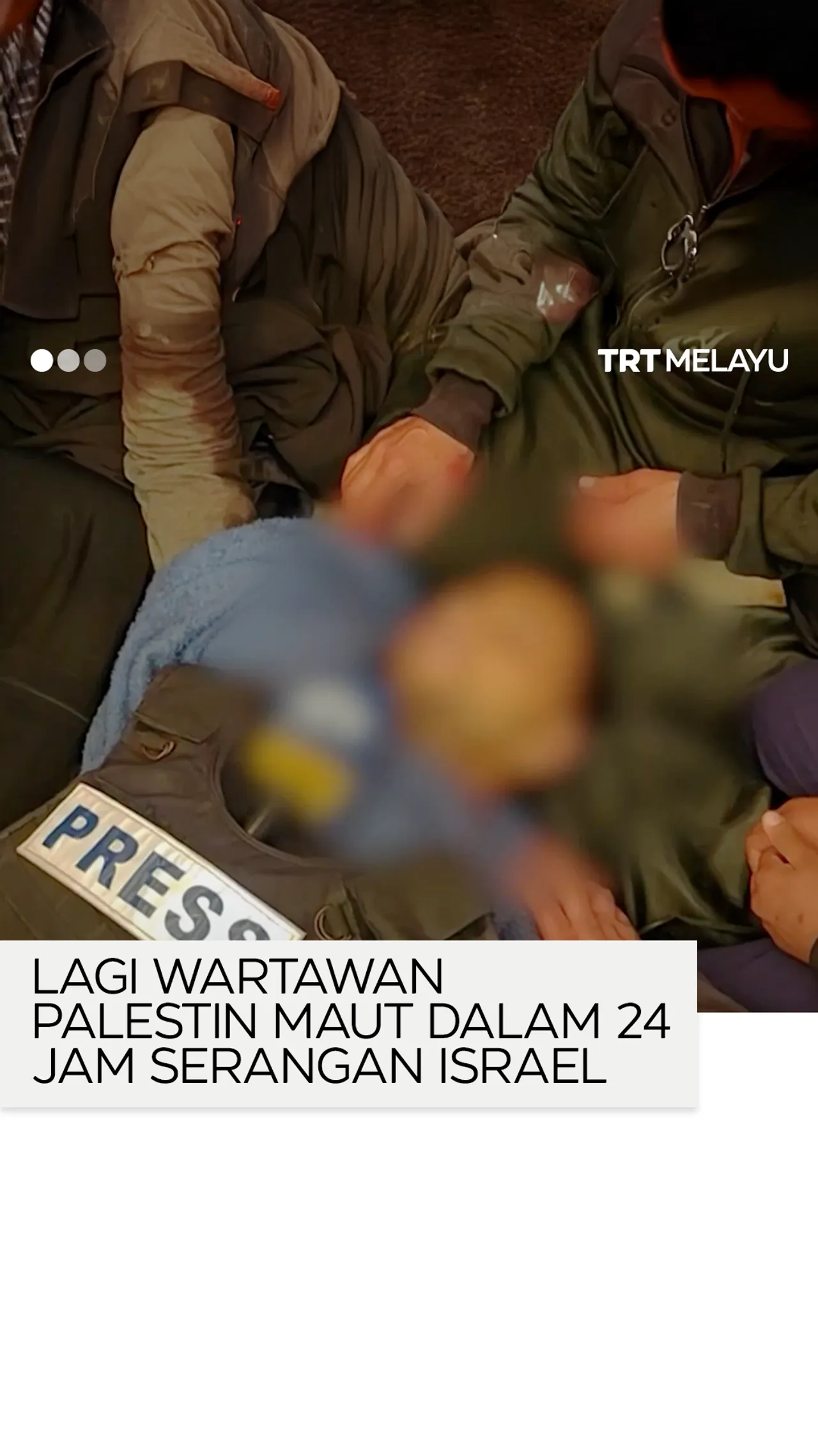 Seorang lagi wartawan Palestin maut dalam 24 jam akibat serangan Israel