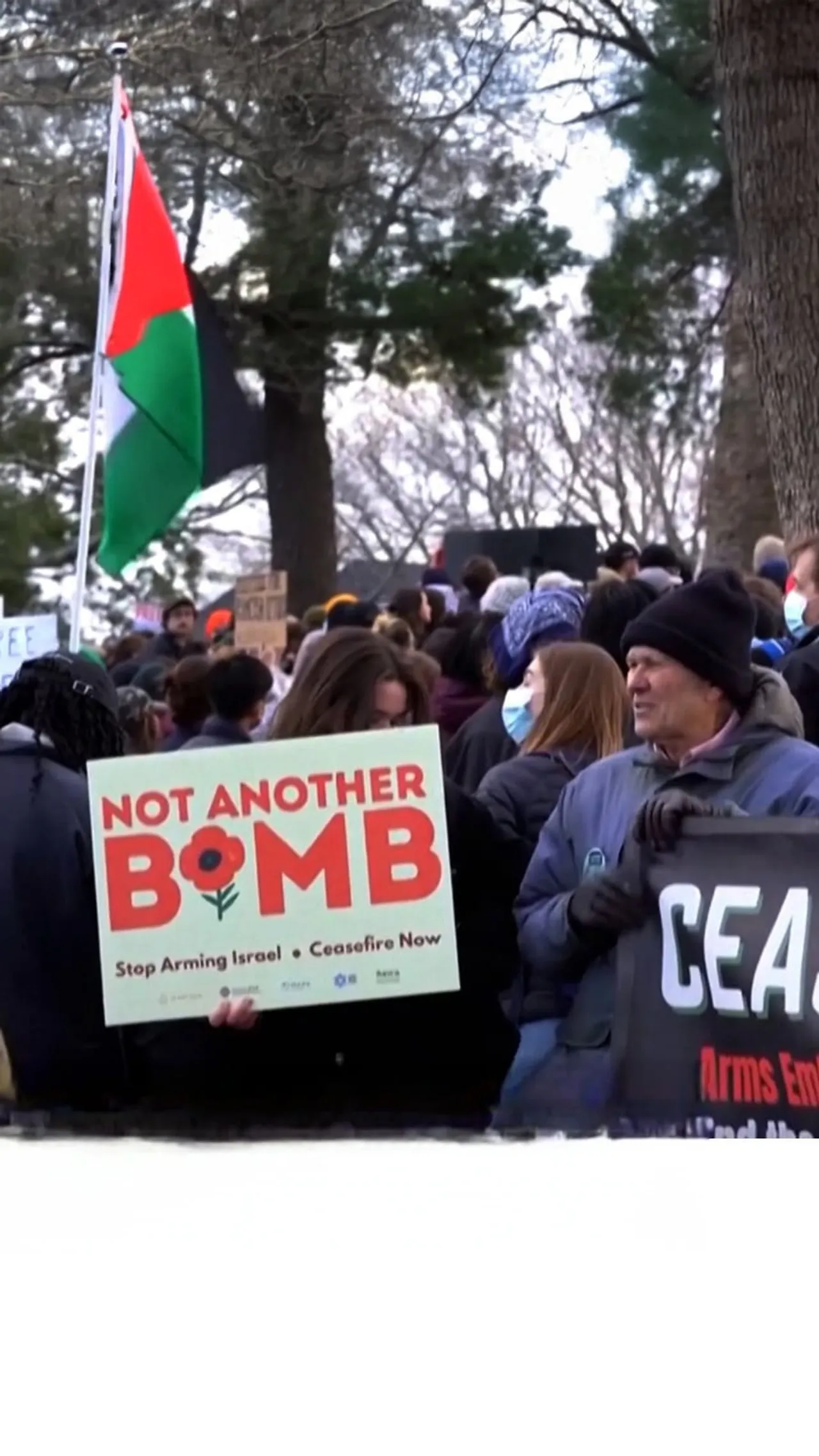 Protesta kundër arrestimit të studentes turke nga autoriteti amerikan i imigrimit