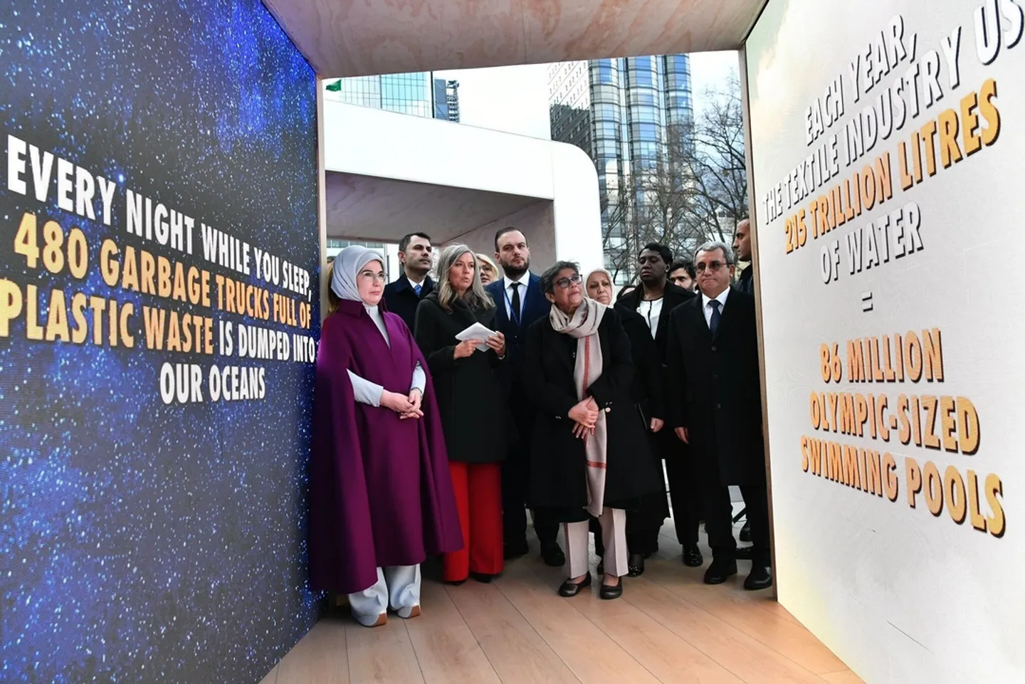 Turkish First Lady visits 'Zero Waste Installation Exhibition' at UN