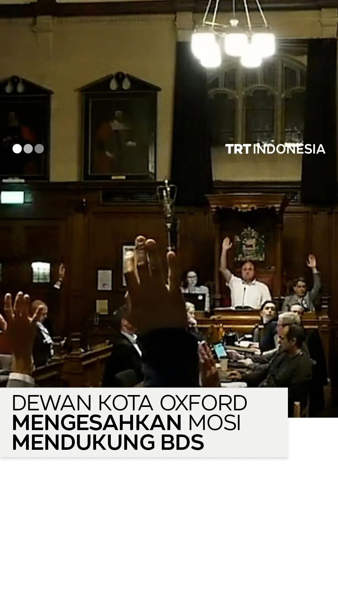Dewan Kota Oxford mengesahkan Mosi Boikot, Divestasi, dan Sanksi terhadap Israel