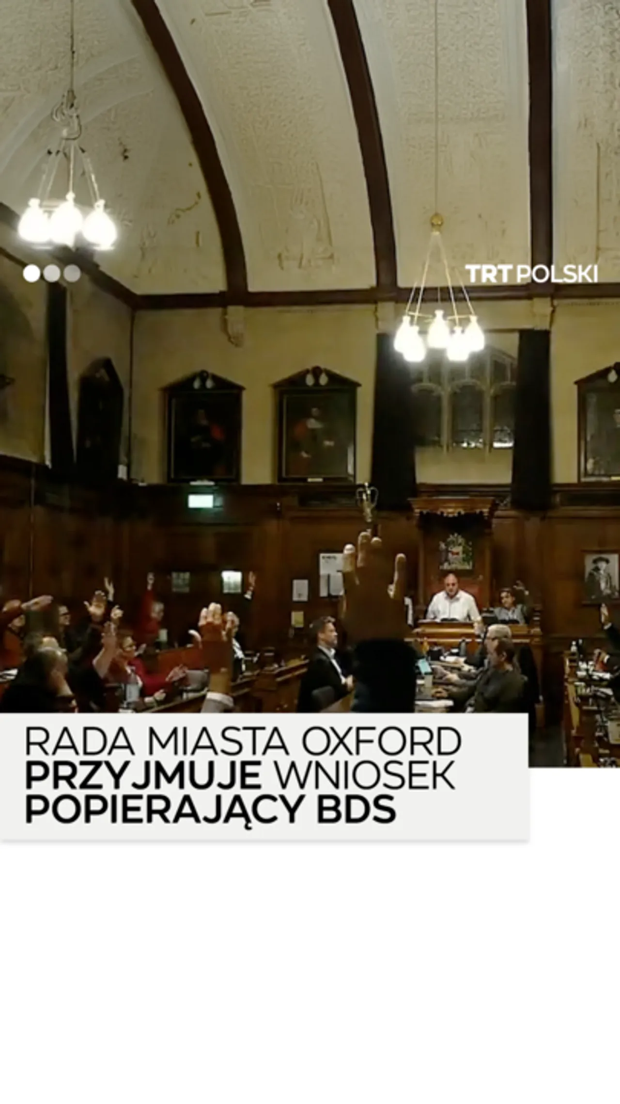 Rada Miasta Oxford przyjmuje wniosek Bojkot, Dezinwestycja i Sankcje wobec Izraela