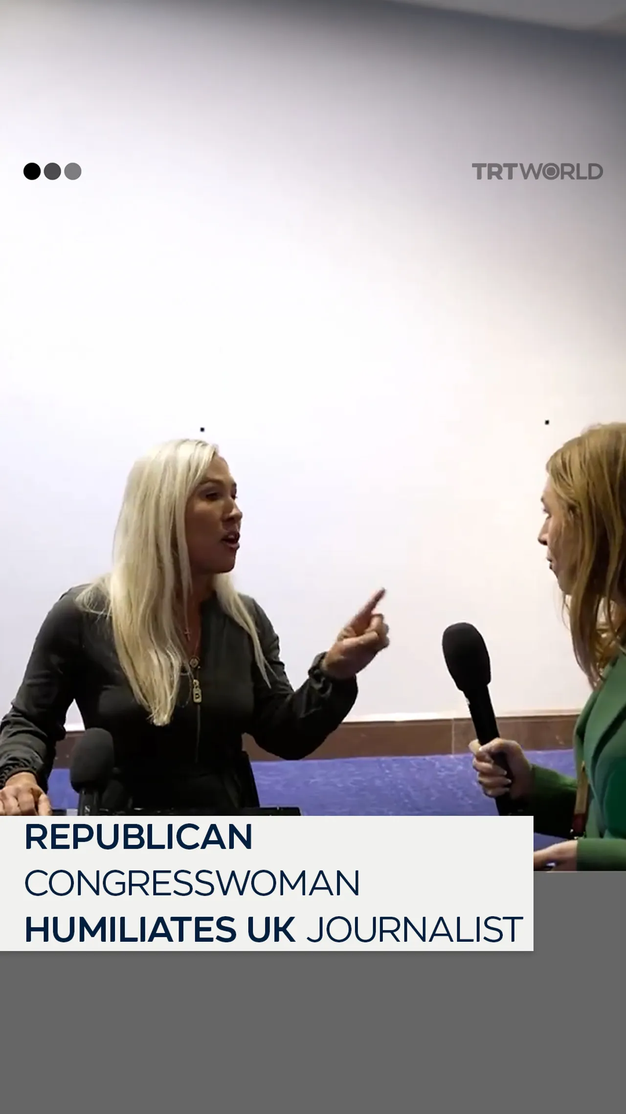 Republican Congresswoman humiliates UK journalist