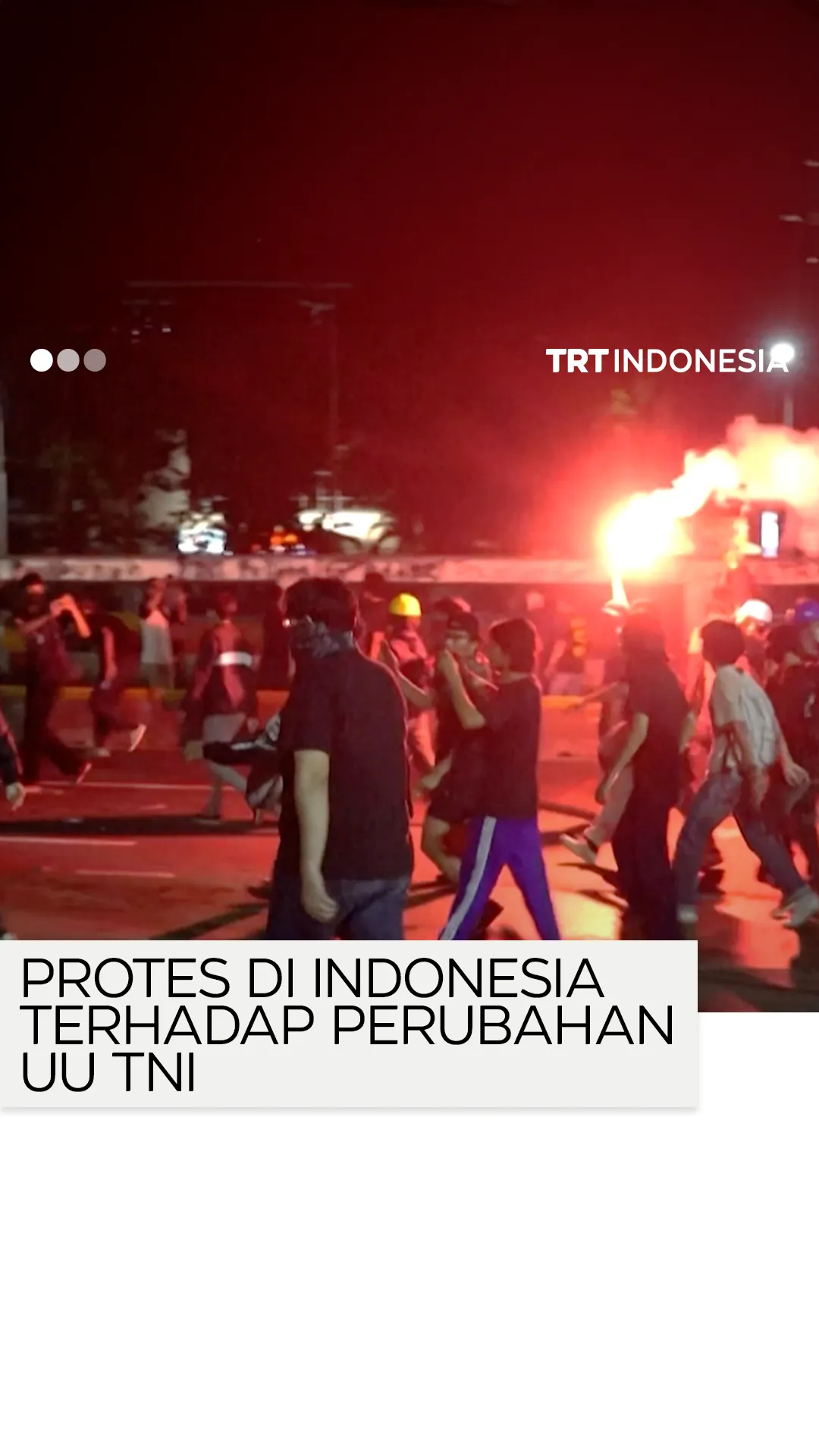 Protes di Indonesia terhadap revisi UU TNI