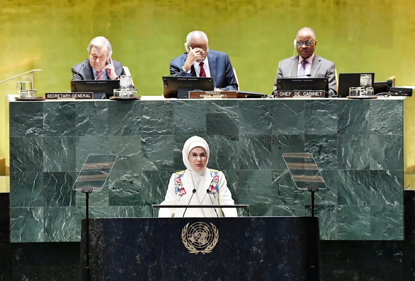 سخنرانی خانم امینه اردوغان در نشست ویژه روز جهانی زباله صفر در سازمان ملل