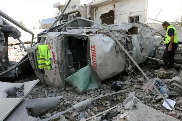 Ambulances in southern Gaza are almost gone due to Israel's blockade