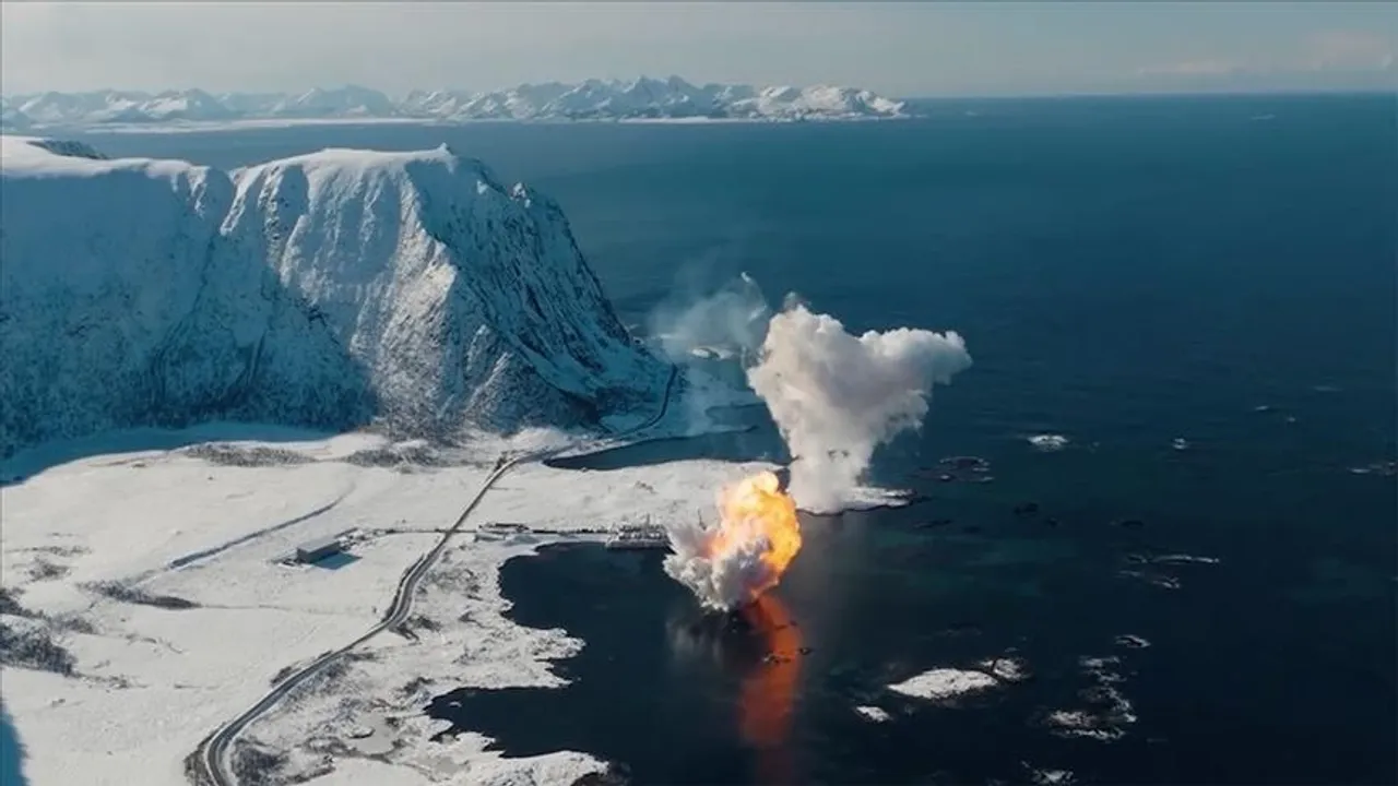 Norvegji, Raketa hapësinore e kompanisë gjermane shpërthen pas ngritjes