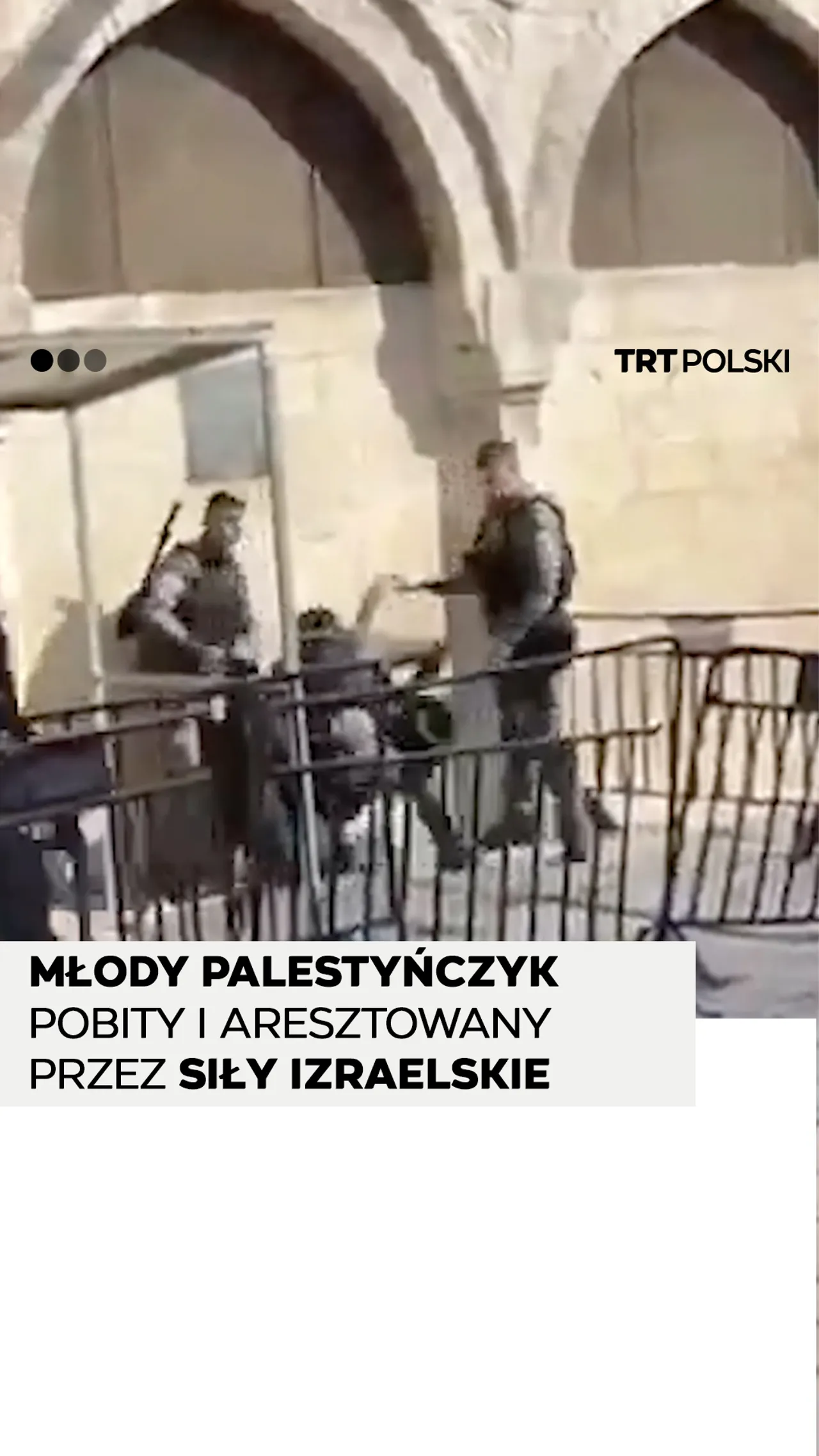 Młody Palestyńczyk pobity i aresztowany przez siły izraelskie