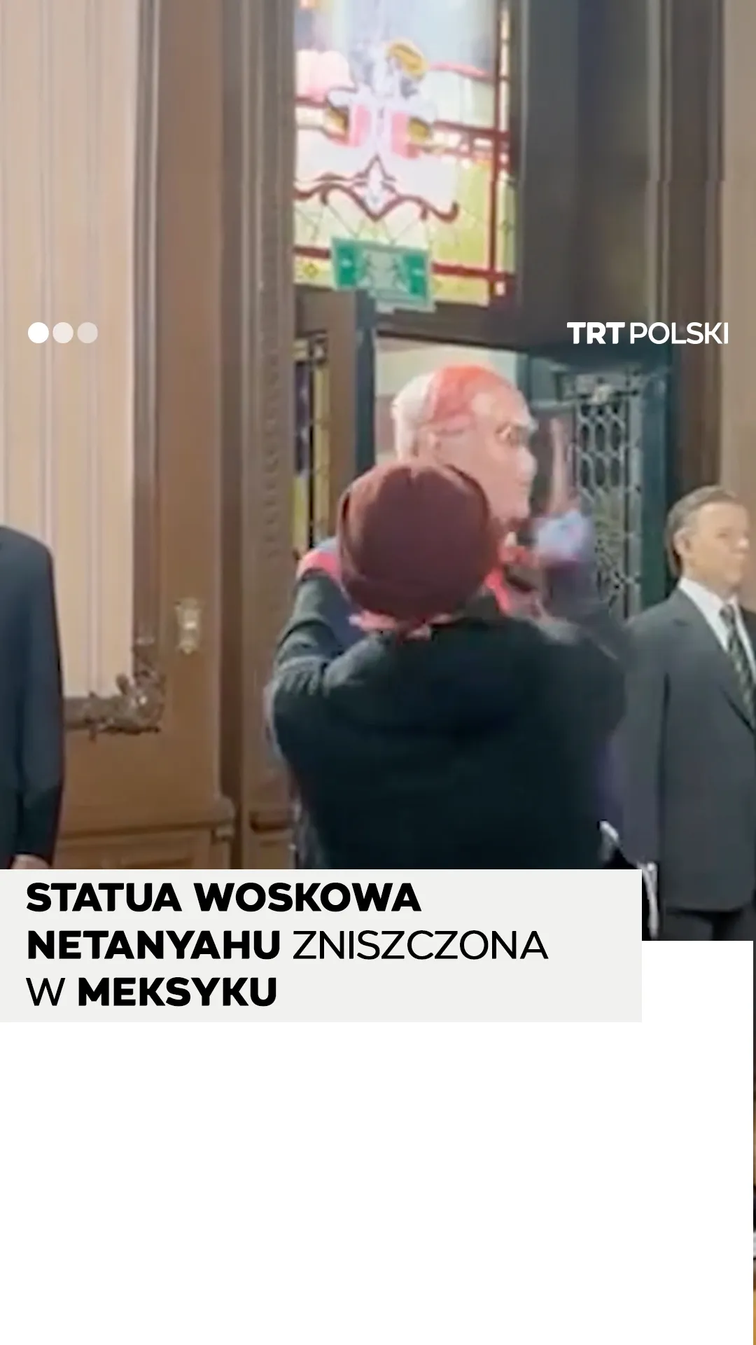 Statua woskowa Netanyahu zniszczona w Meksyku