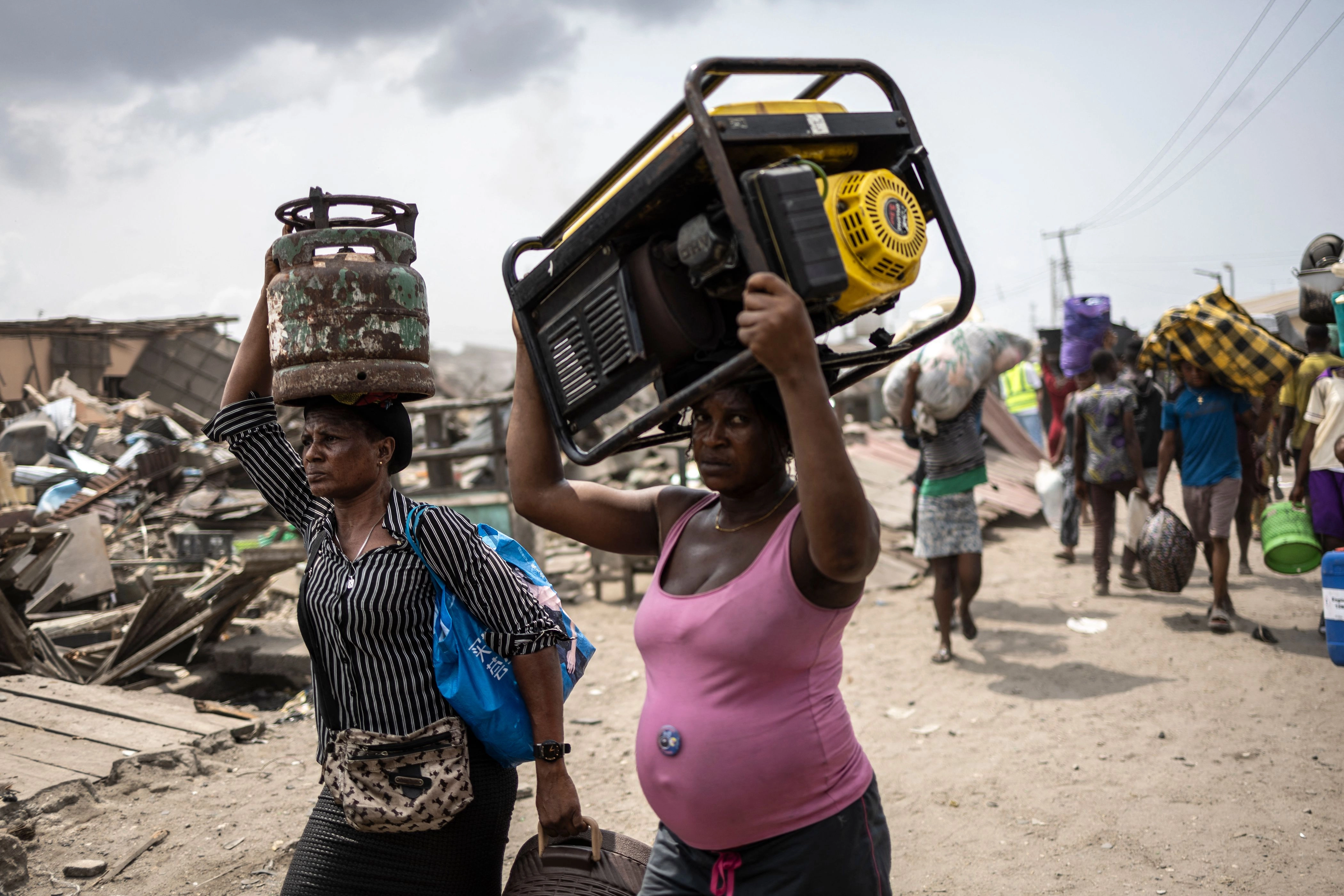 Bulldozers tear down Lagos settlement in push to spruce up city's image