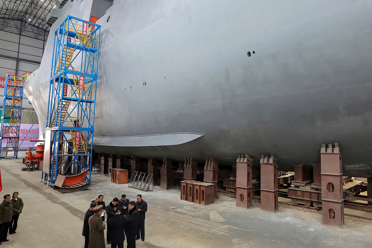 North Korea unveils nuclear-powered submarine for the first time