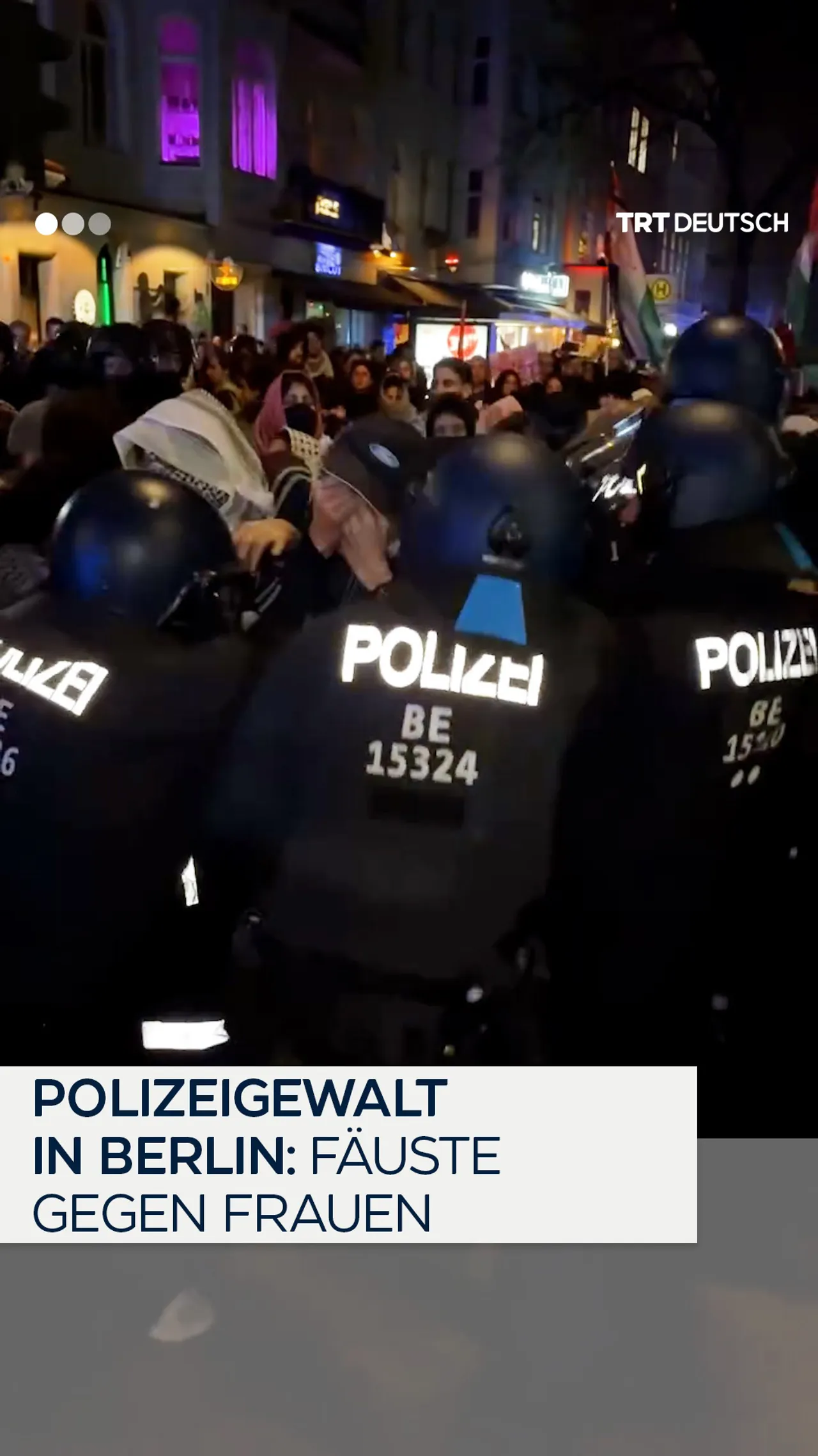 Polizeigewalt in Berlin:
Fäuste gegen Frauen