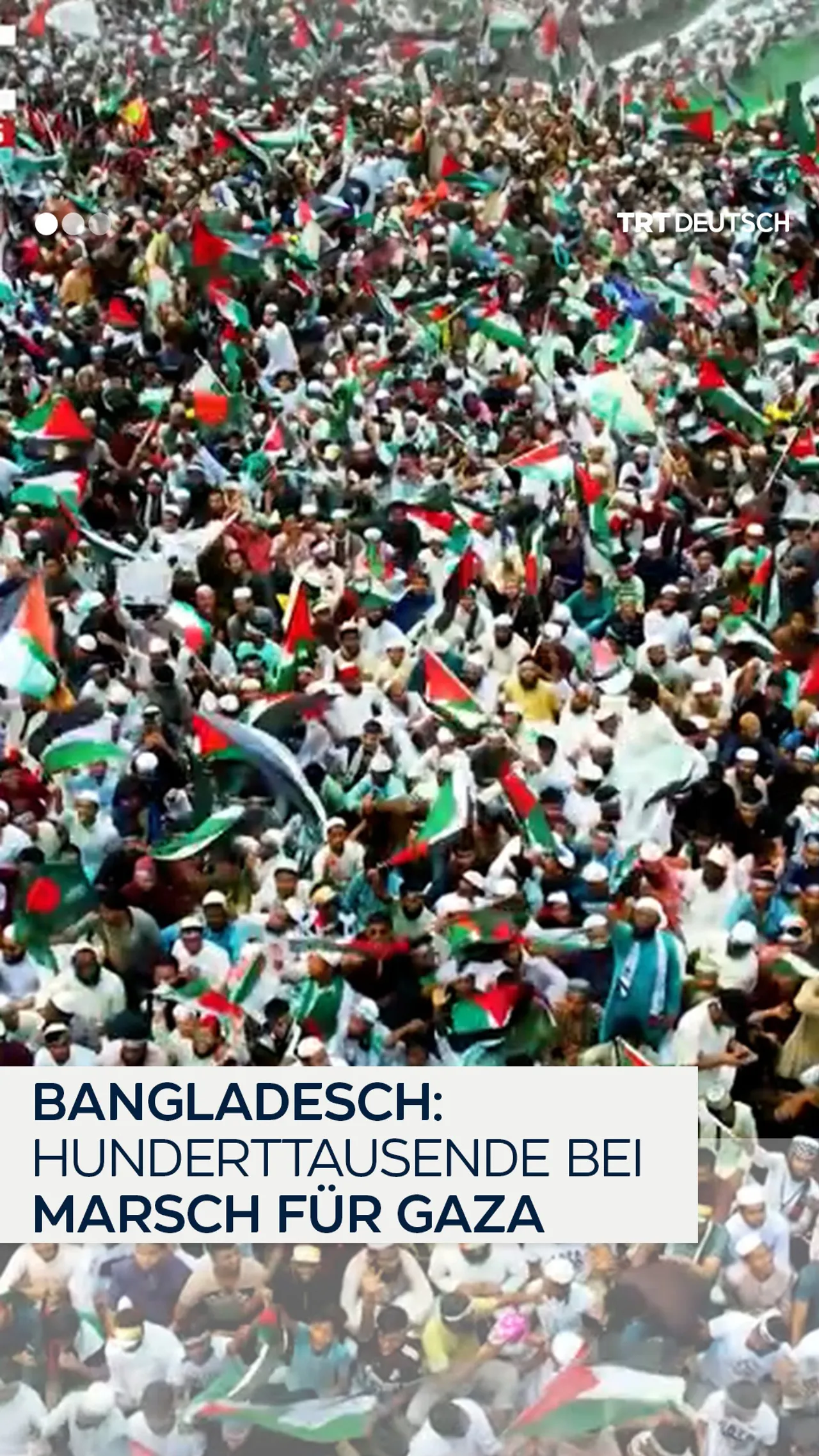 Bangladesch:
Hunderttausende bei
Marsch für Gaza