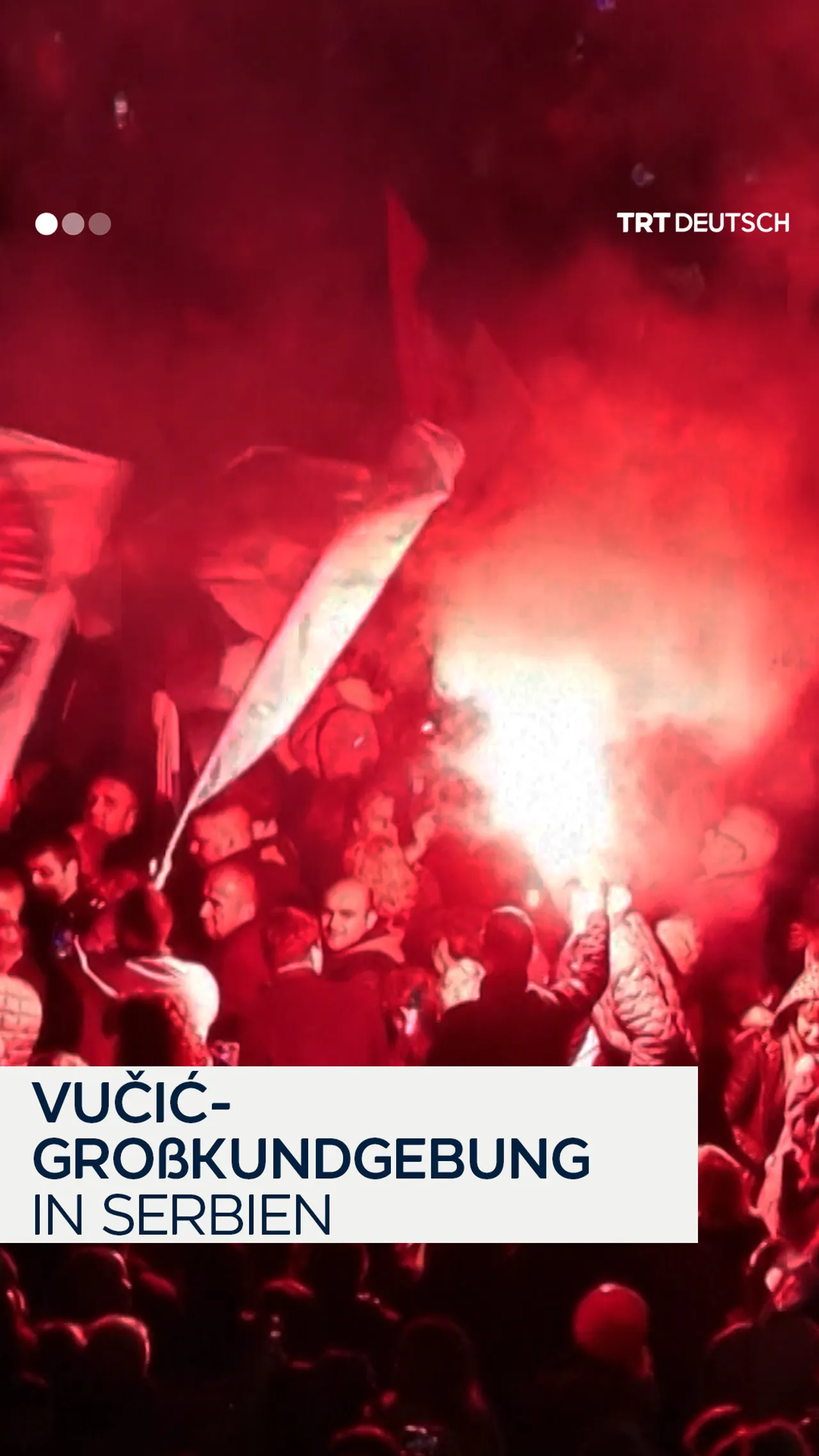 Vučić-Großkundgebung
in Serbien