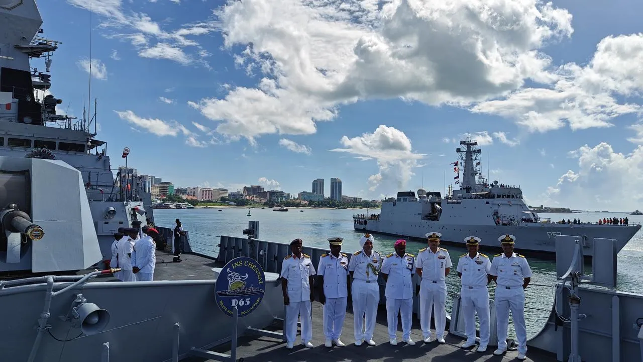 Indian navy launches maiden naval drill with 10 African nations