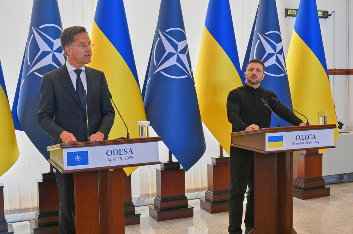 NATO chief reiterates support for Ukraine as he visits Odessa