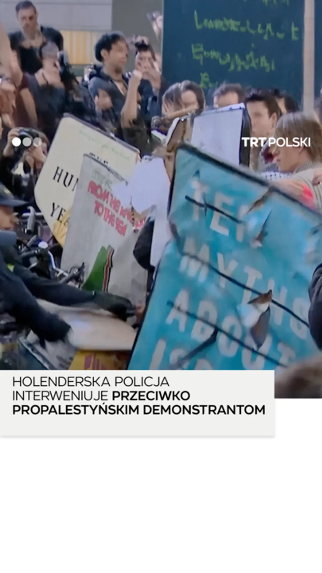 Holenderska policja wezwana do interwencji przeciwko propalestyńskim demonstrantom na uniwersytecie