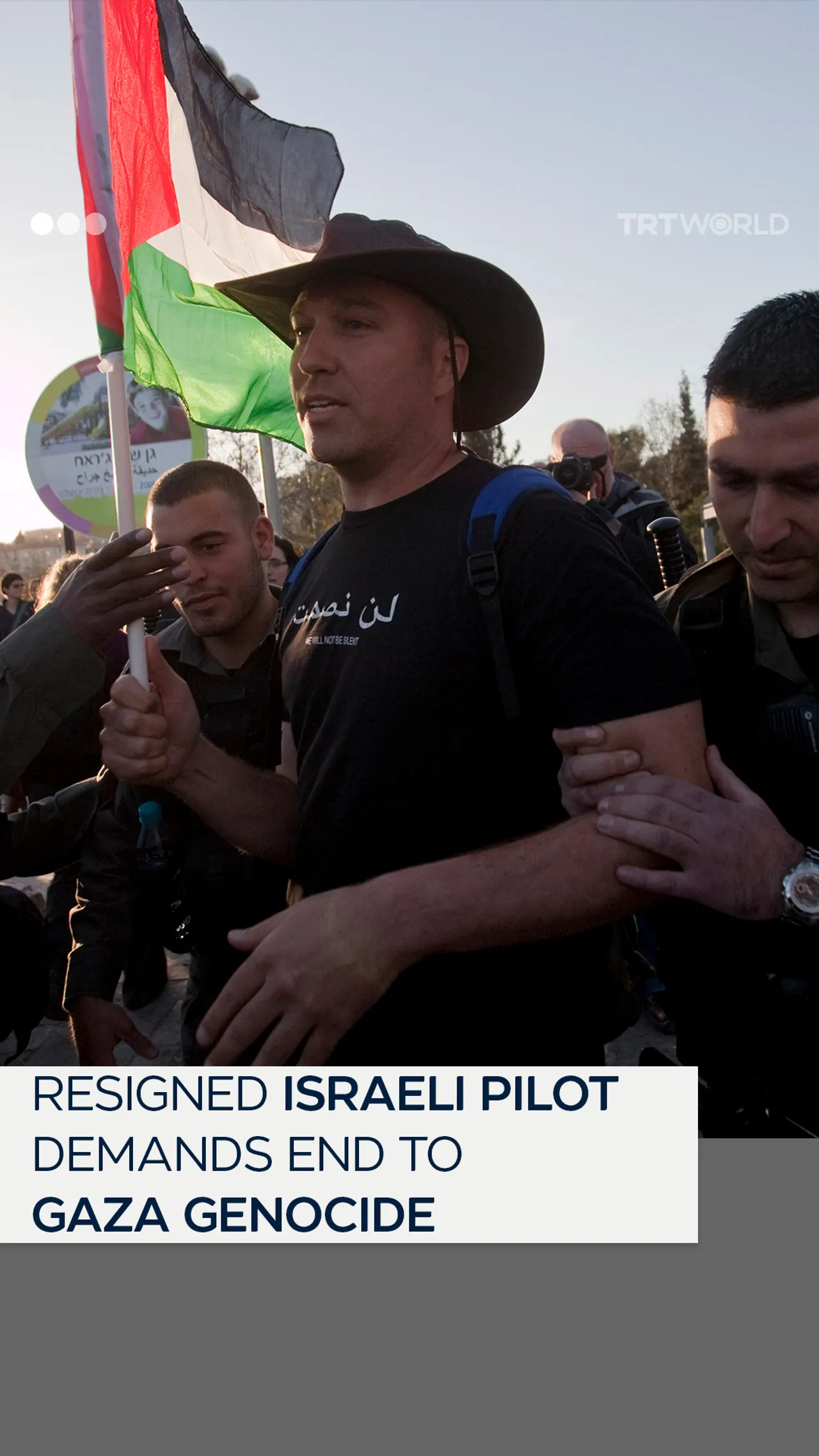 Resigned Israeli pilot demands end to Gaza genocide