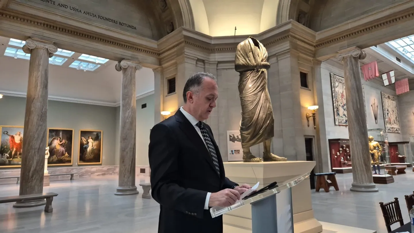 Smuggled statue of Marcus Aurelius returns to Türkiye from US after 65 years