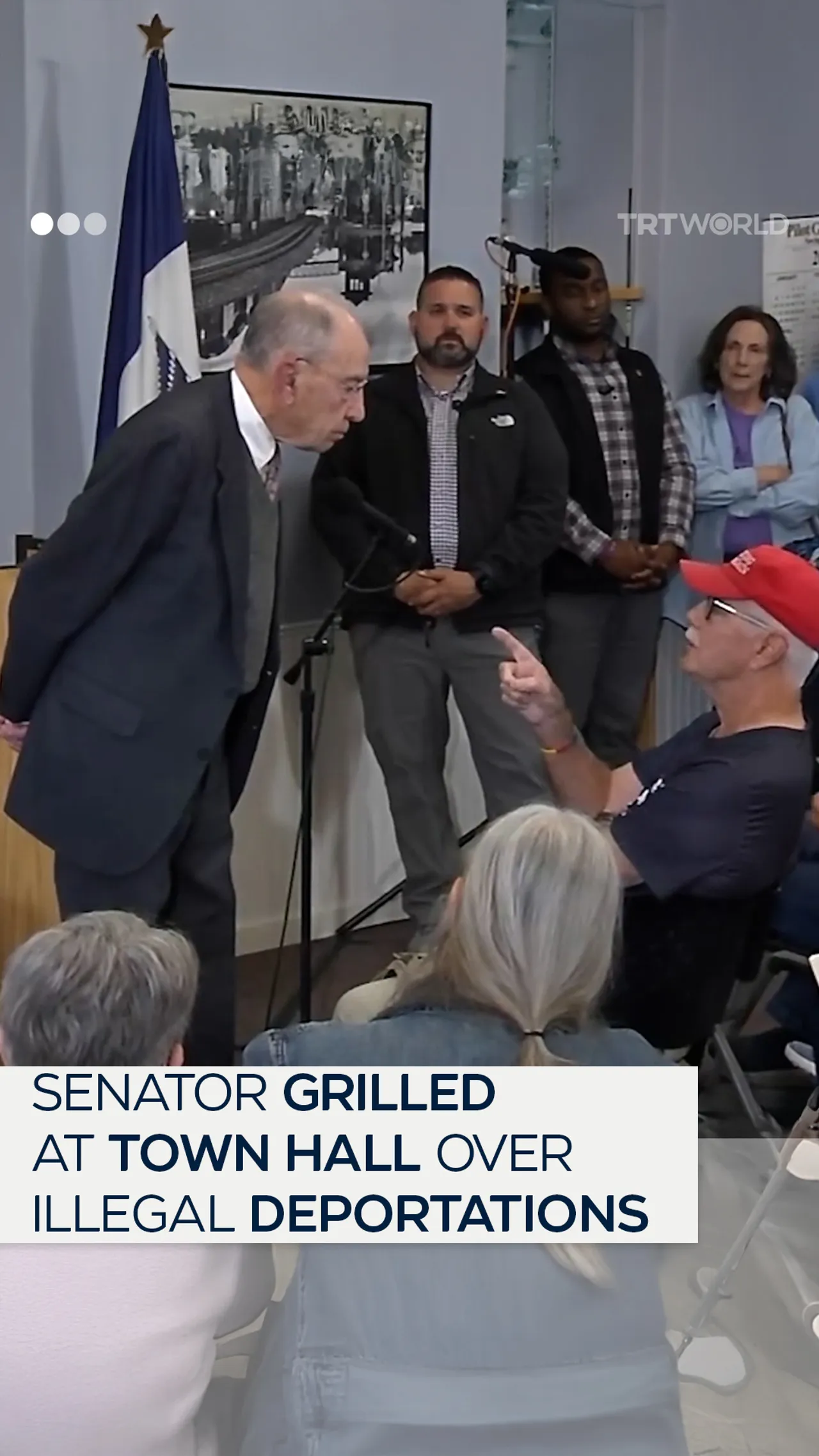 Senator grilled at town hall over illegal deportations