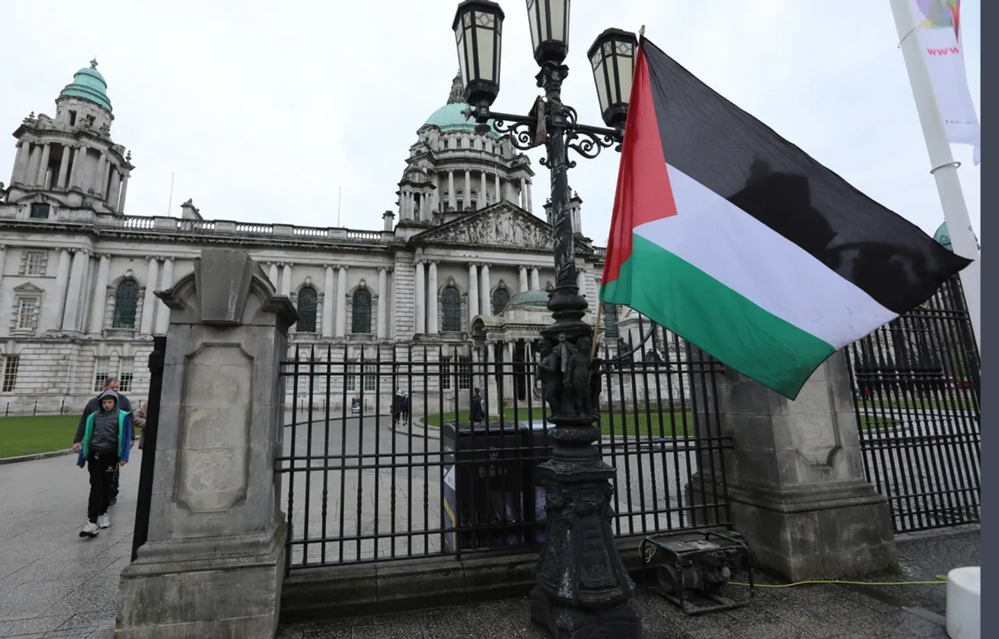 Tubim në mbështetje të Palestinës në Belfast të Irlandës së Veriut