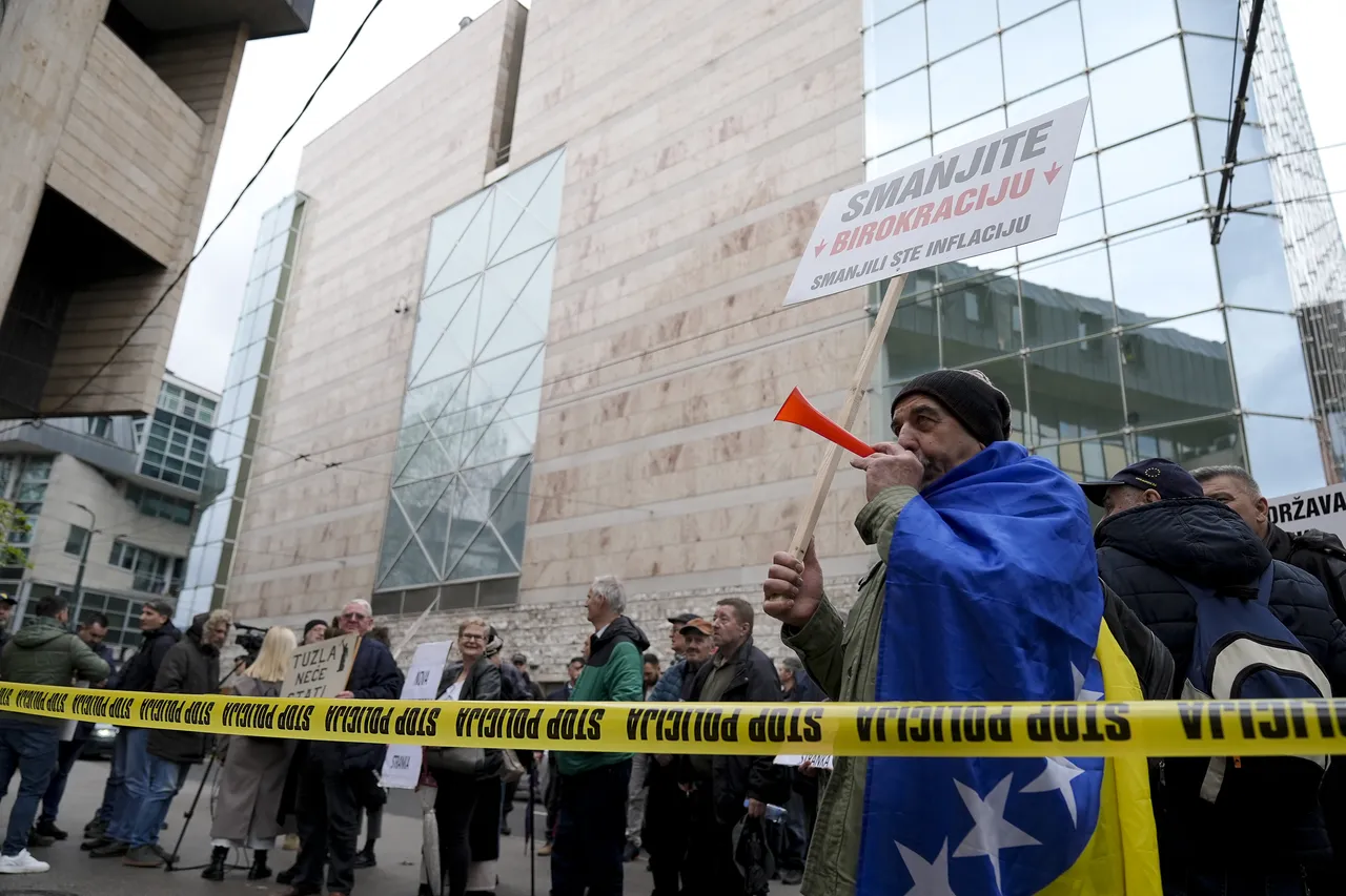 Протест во Сараево поради лошата економска ситуација и високите трошоци за живот