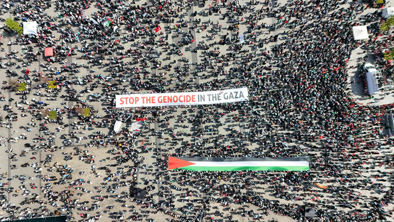 تظاهرات گسترده در استانبول در حمایت از غزه