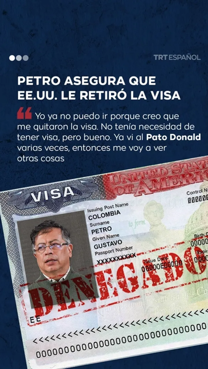 Petro asegura que EE.UU. le retiró la visa