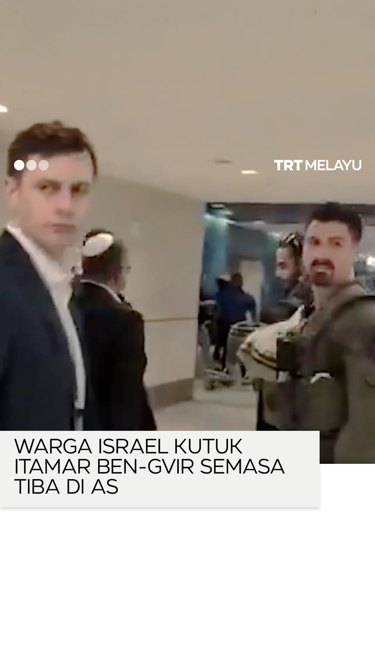 Warga Israel kutuk Itamar Ben-Gvir semasa tiba di AS
