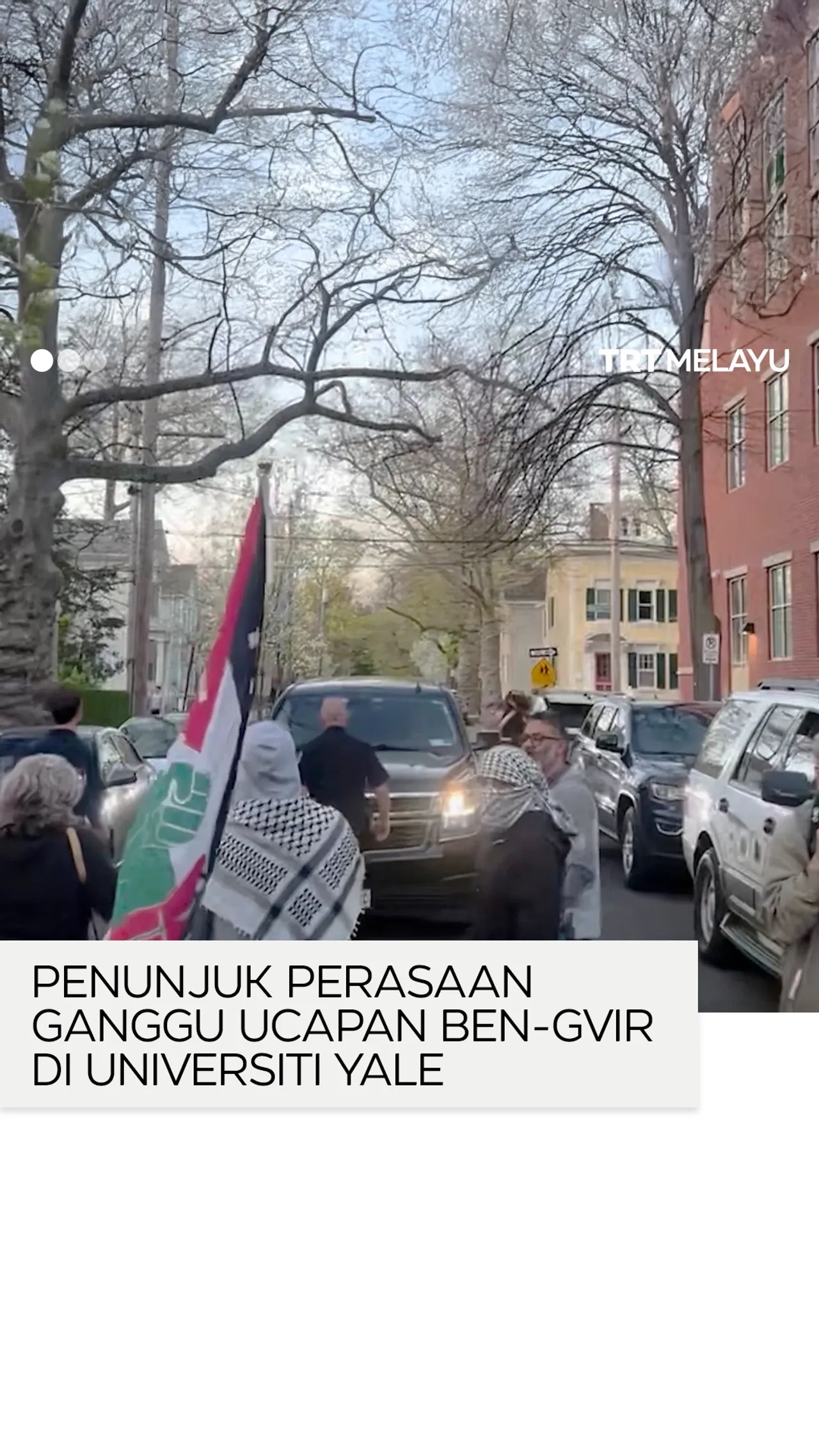 Penunjuk perasaan ganggu ucapan Ben-Gvir di Universiti Yale