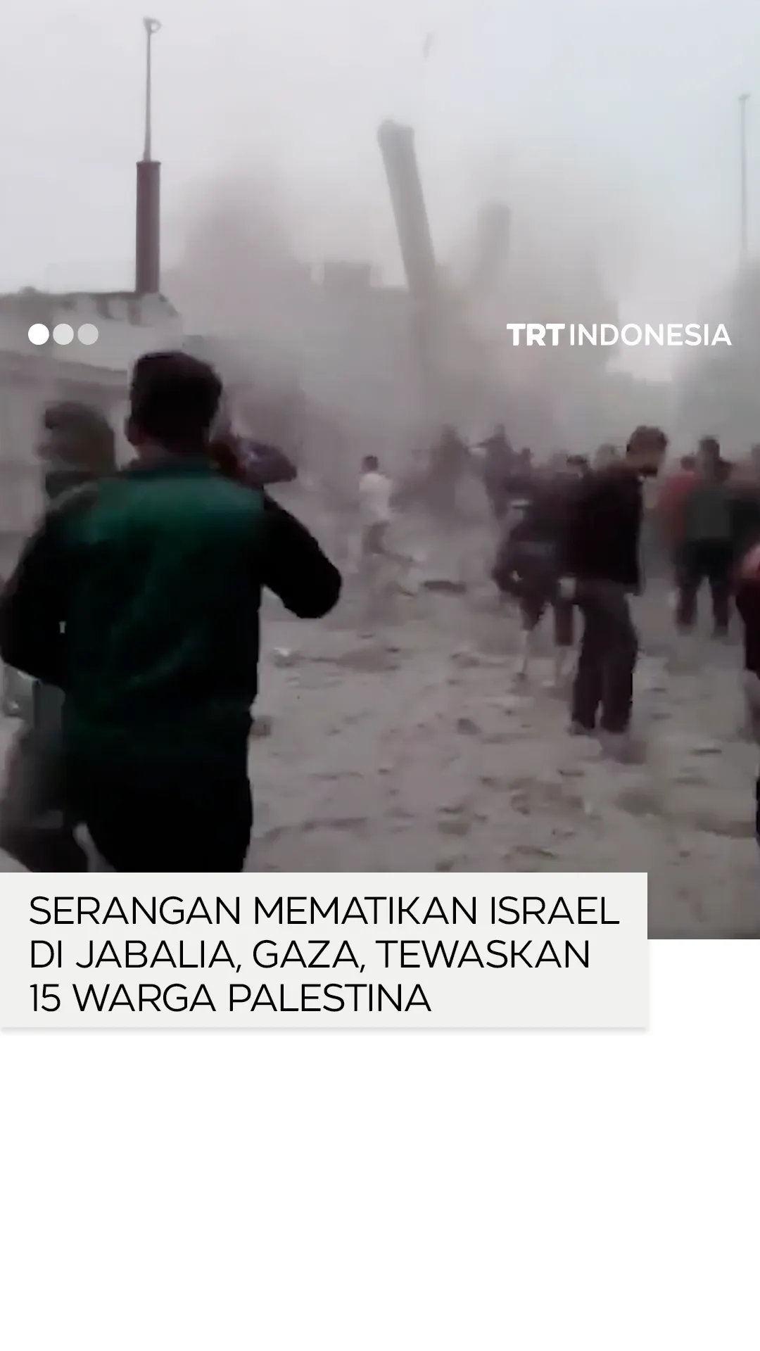 Sedikitnya 15 warga Palestina tewas dalam serangan Israel di Jabalia