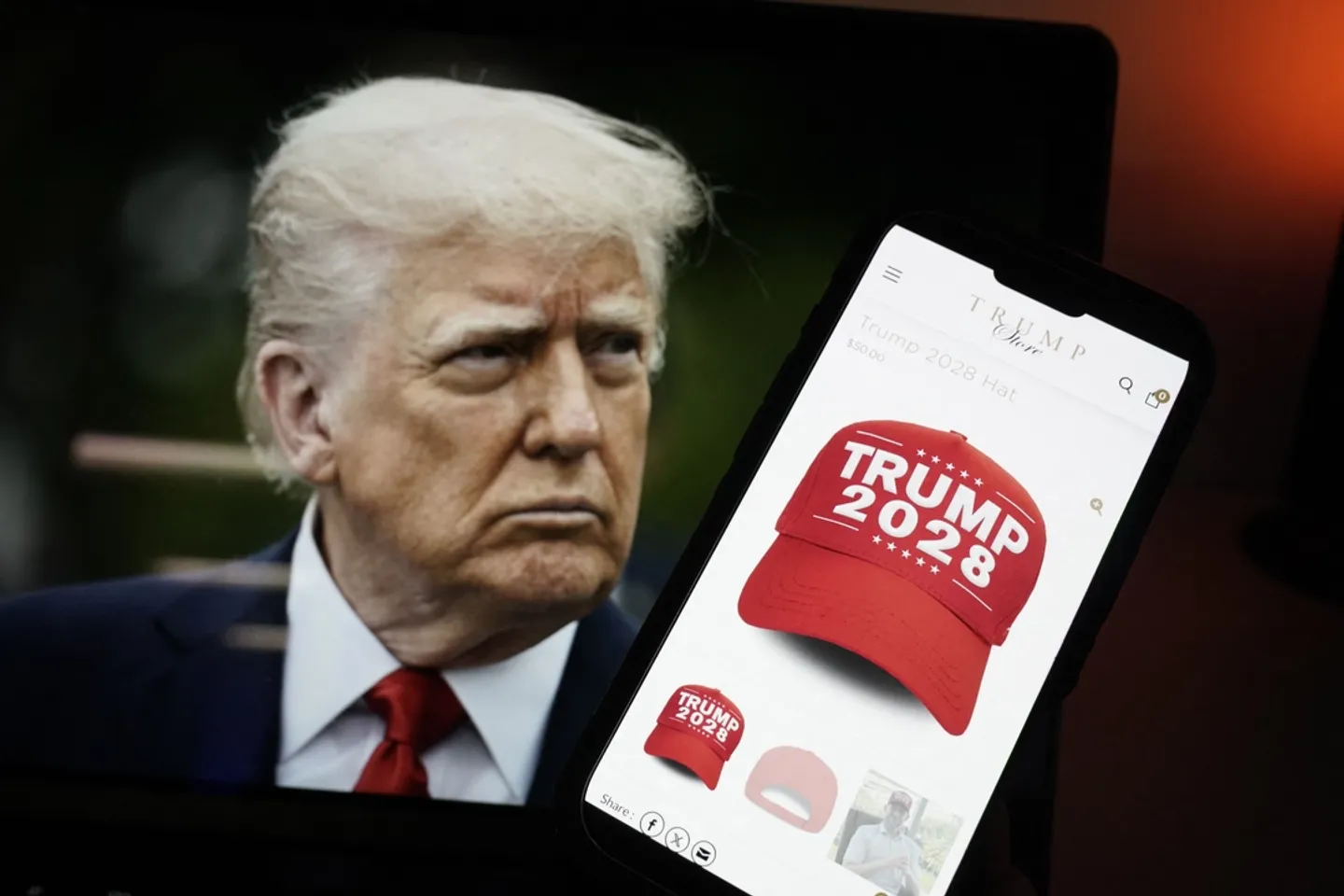 „Trump 2028“: US-Präsident verkauft „Wahlkampf“-Kappen