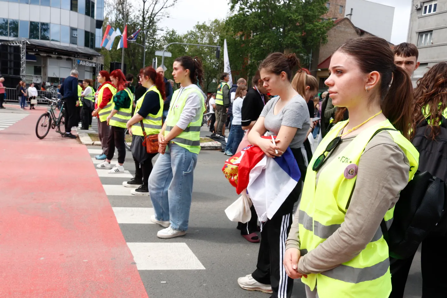 Novosadski srednjoškolci održali 12-satnu blokadu najprometnije raskrsnice u gradu
