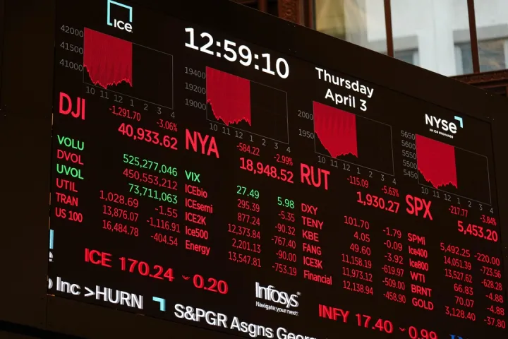 Les nouveaux droits de douane américains inquiètent, les bourses dévissent