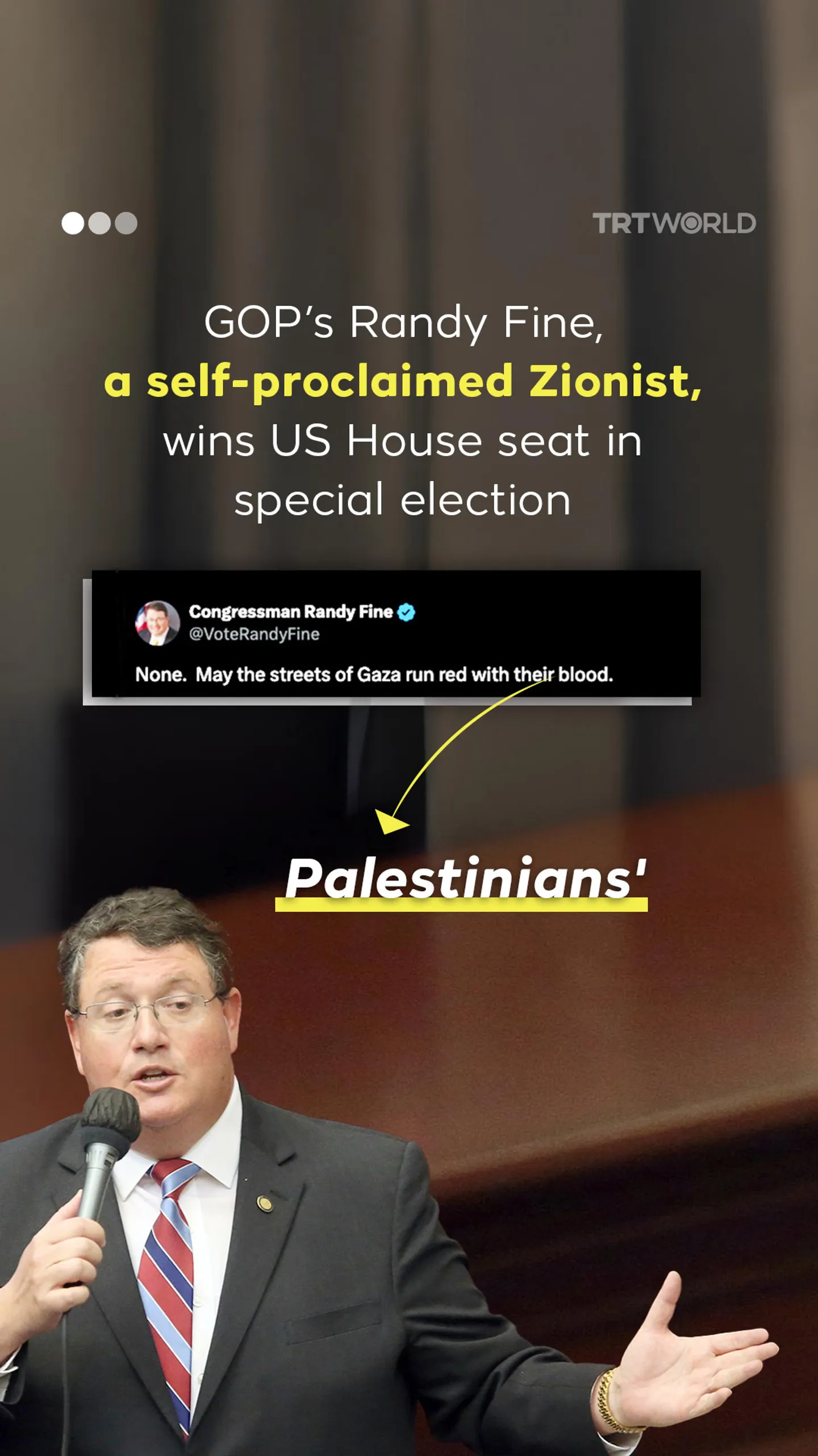 Randy Fine, a self-proclaimed Zionist, wins US House seat