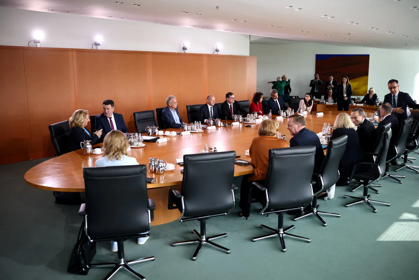 Letzte Runde im Scholz-Kabinett ohne Tränen und Geschenke