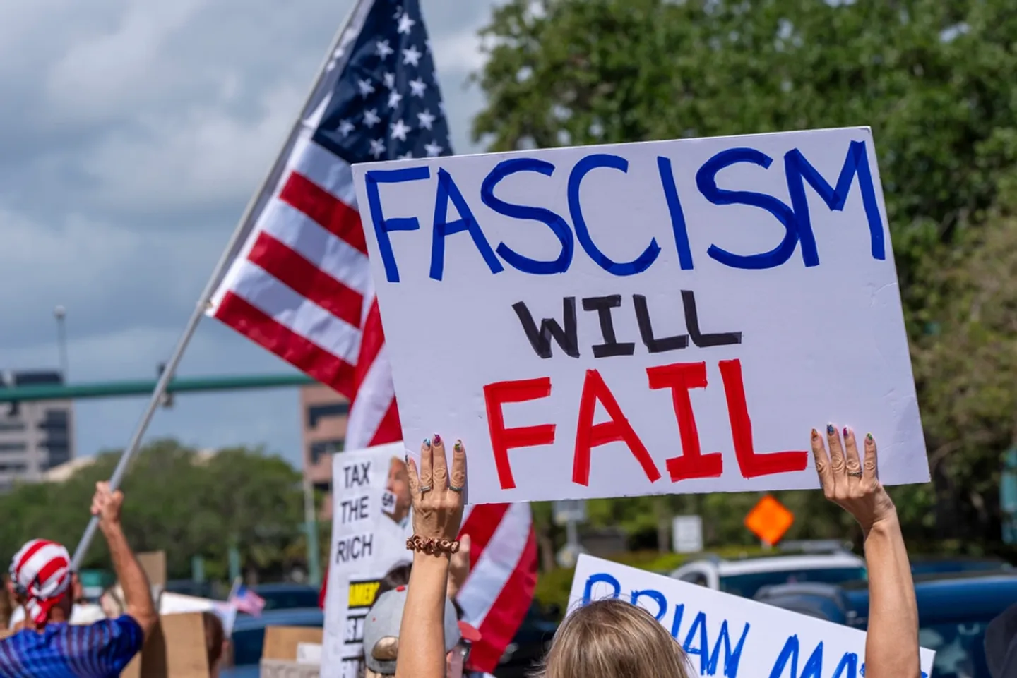 Anti-Trump rallies bring thousands together across the US and beyond