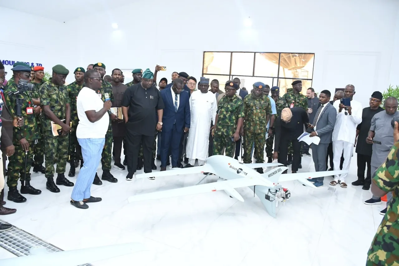Nigerian army unveils first locally made unmanned drone