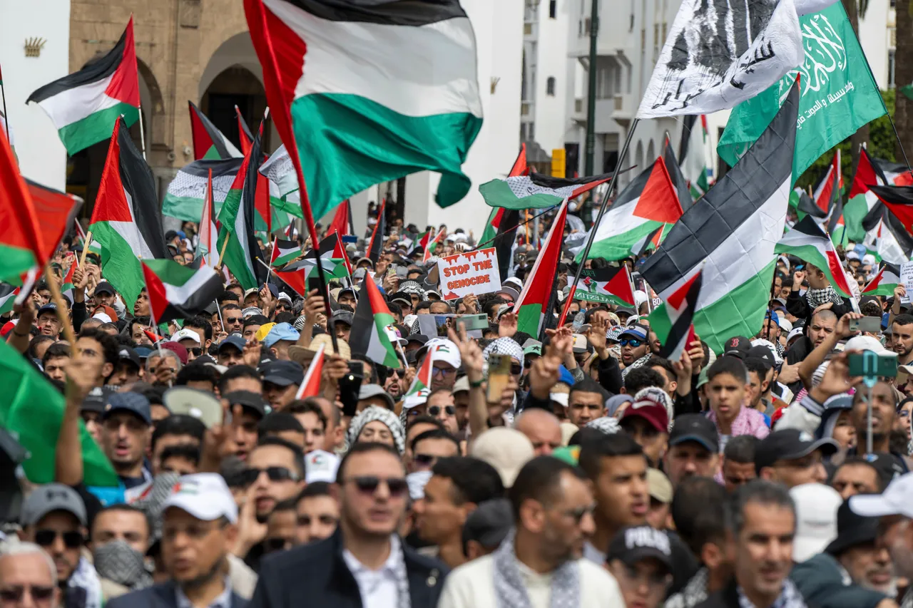Thousands in Morocco protest against Israel over Gaza atrocities