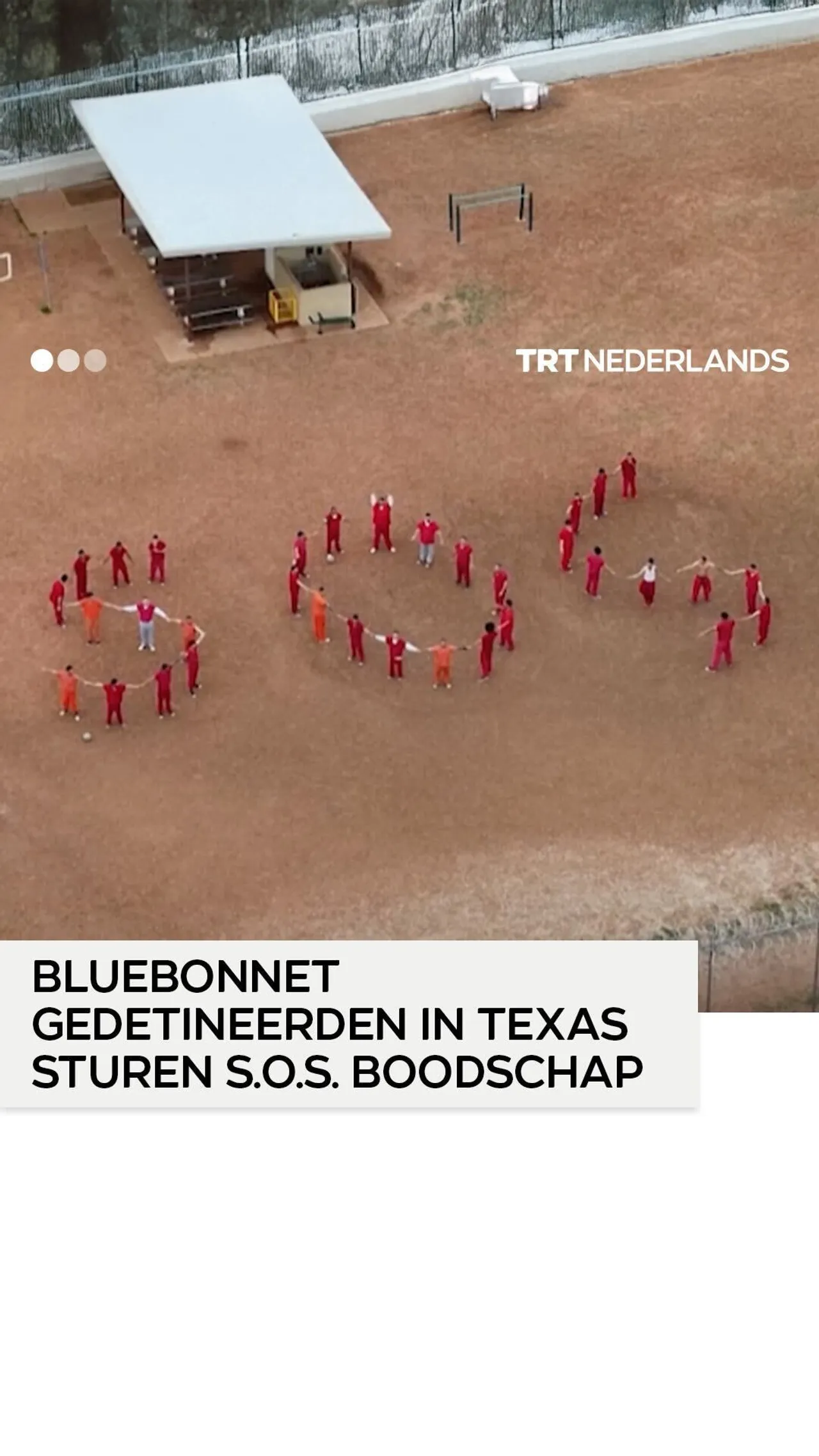 Bluebonnet gevangenen in Texas sturen S.O.S. boodschap