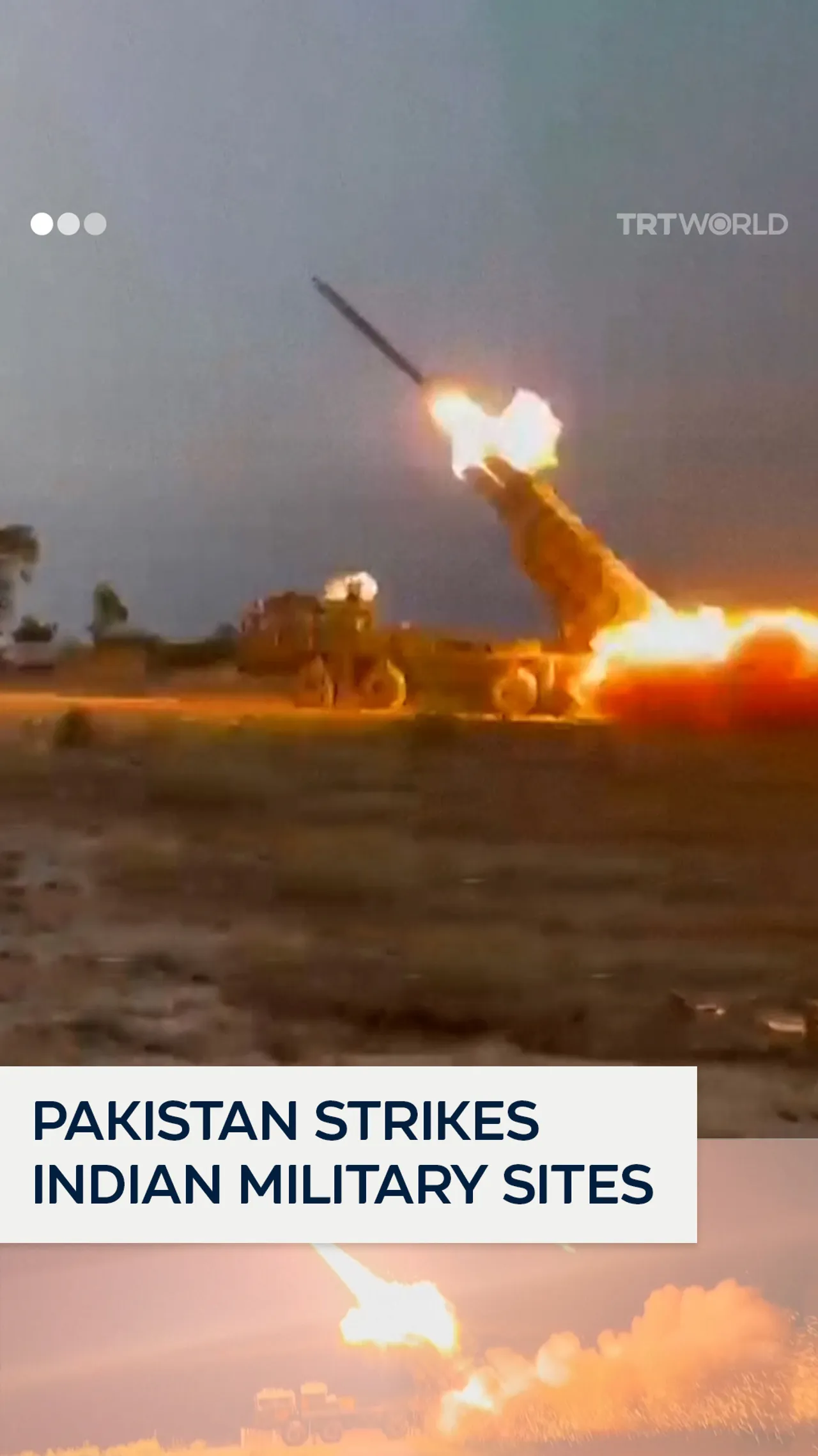 Pakistan launches retaliatory strikes on Indian military sites